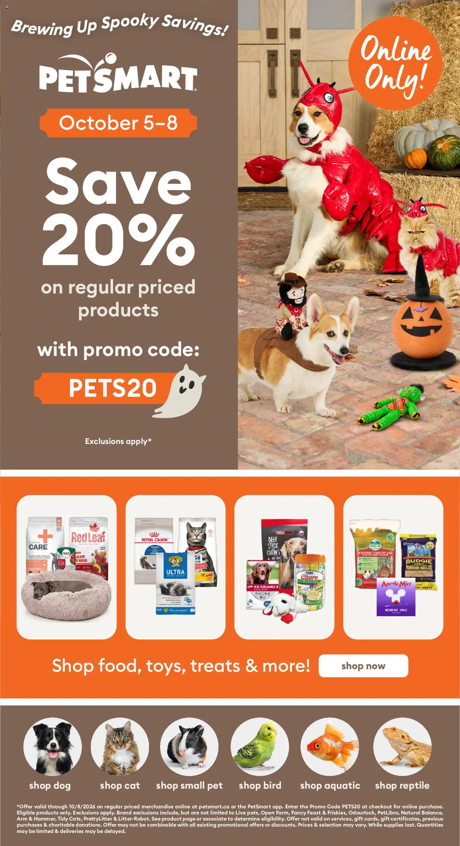 Petsmart flyer valid from Oct 5, 2026 | Page: 1
