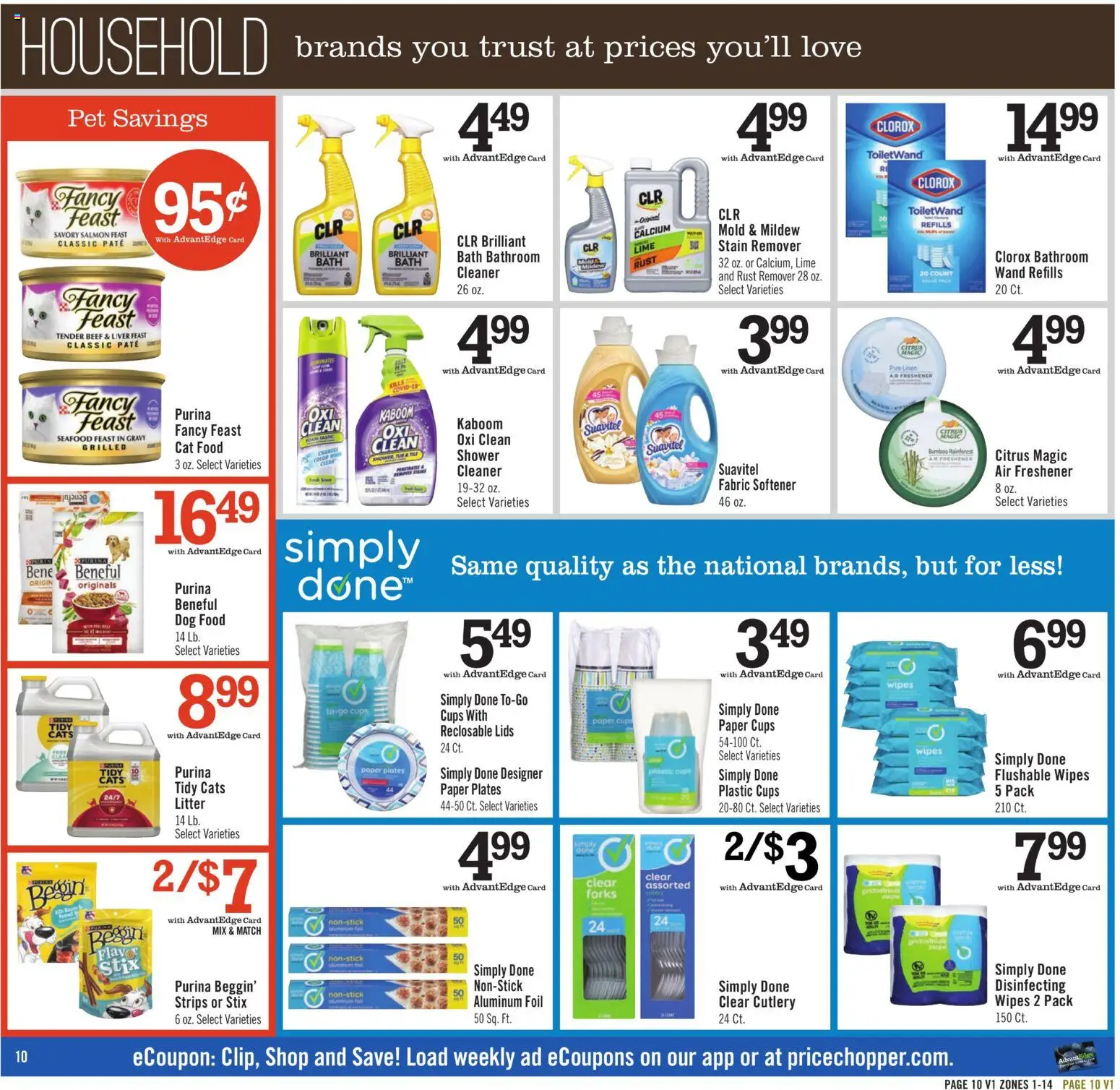 Price Chopper Weekly Ad - valid from 08/30/2026 | Page: 10 | Products: Foil, Fabric softener, Beef, Seafood