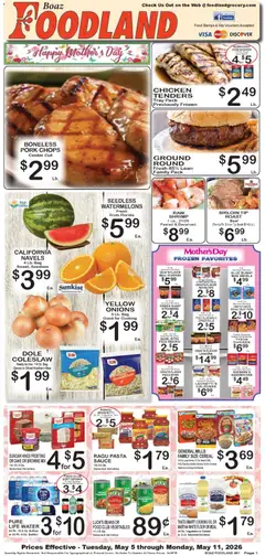 Preview of Foodland weekly ads valid from 05.05.2026 | Page: 1