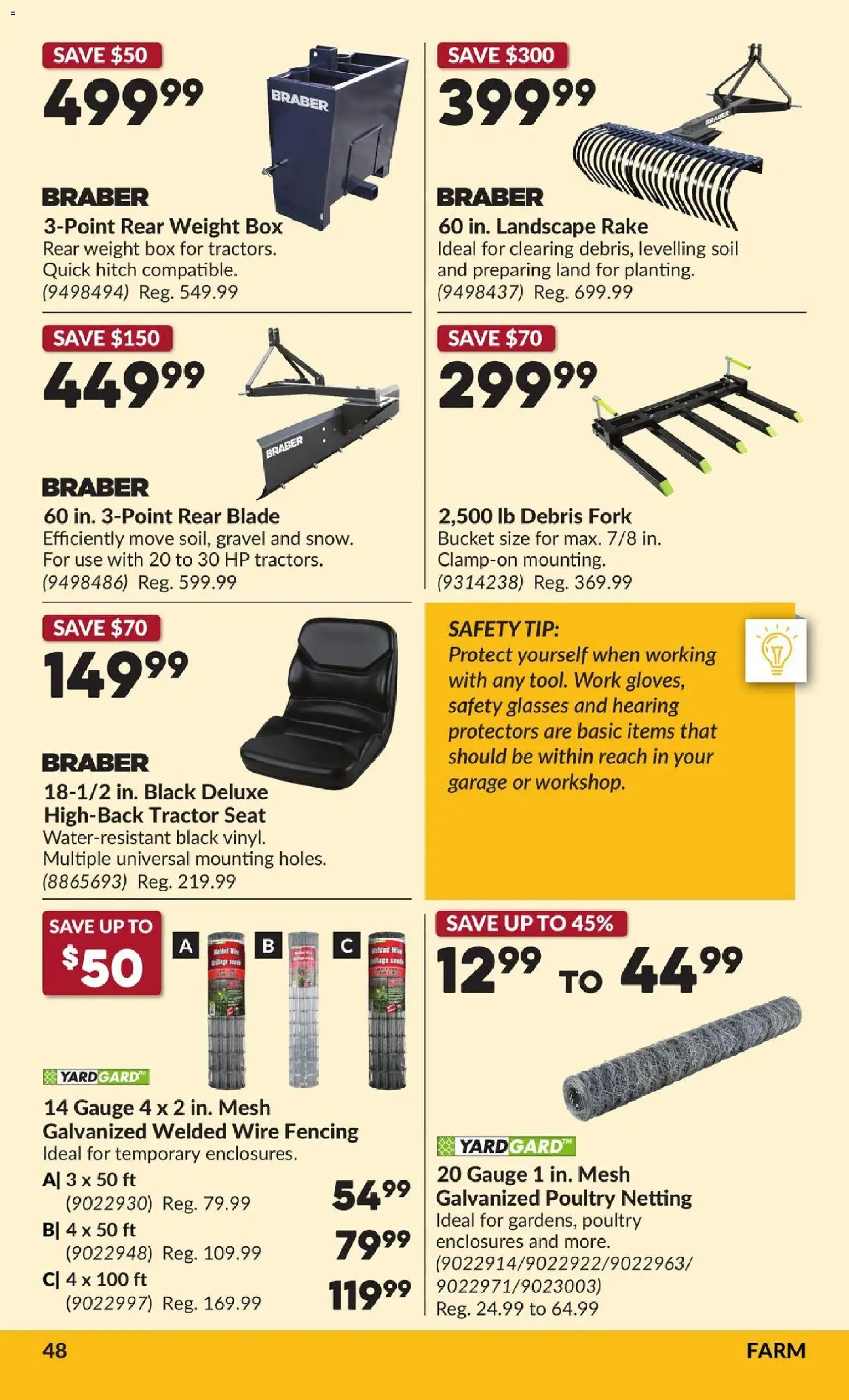 Princess Auto flyer valid from Aug 25, 2026 | Page: 49 | Products: Glasses, Poultry, Box, Soil