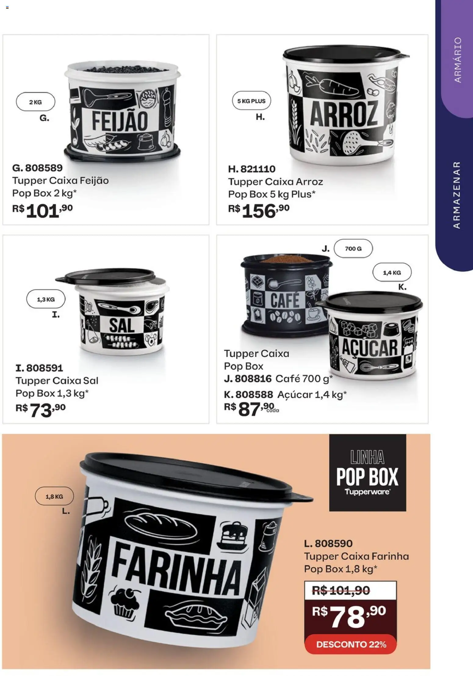 Tupperware Folheto - válido de 01/10/2026 | Página: 15 | Produtos: Feijão, Farinha, Caixa, Sal