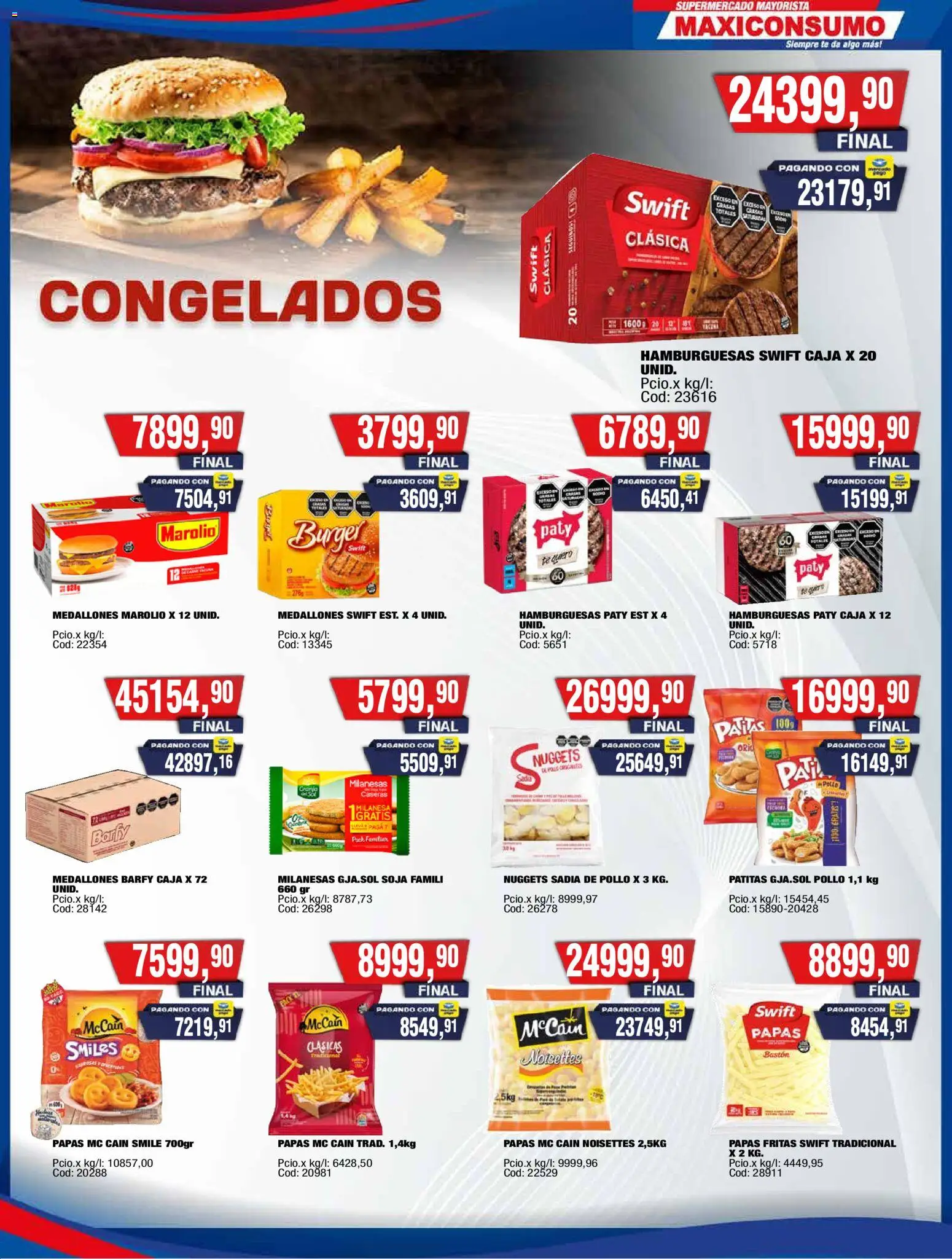 Maxiconsumo Ofertas │ válido desde el 07/09/2026 | Página: 15 | Productos: Milanesas, Pollo, Té, Papas fritas