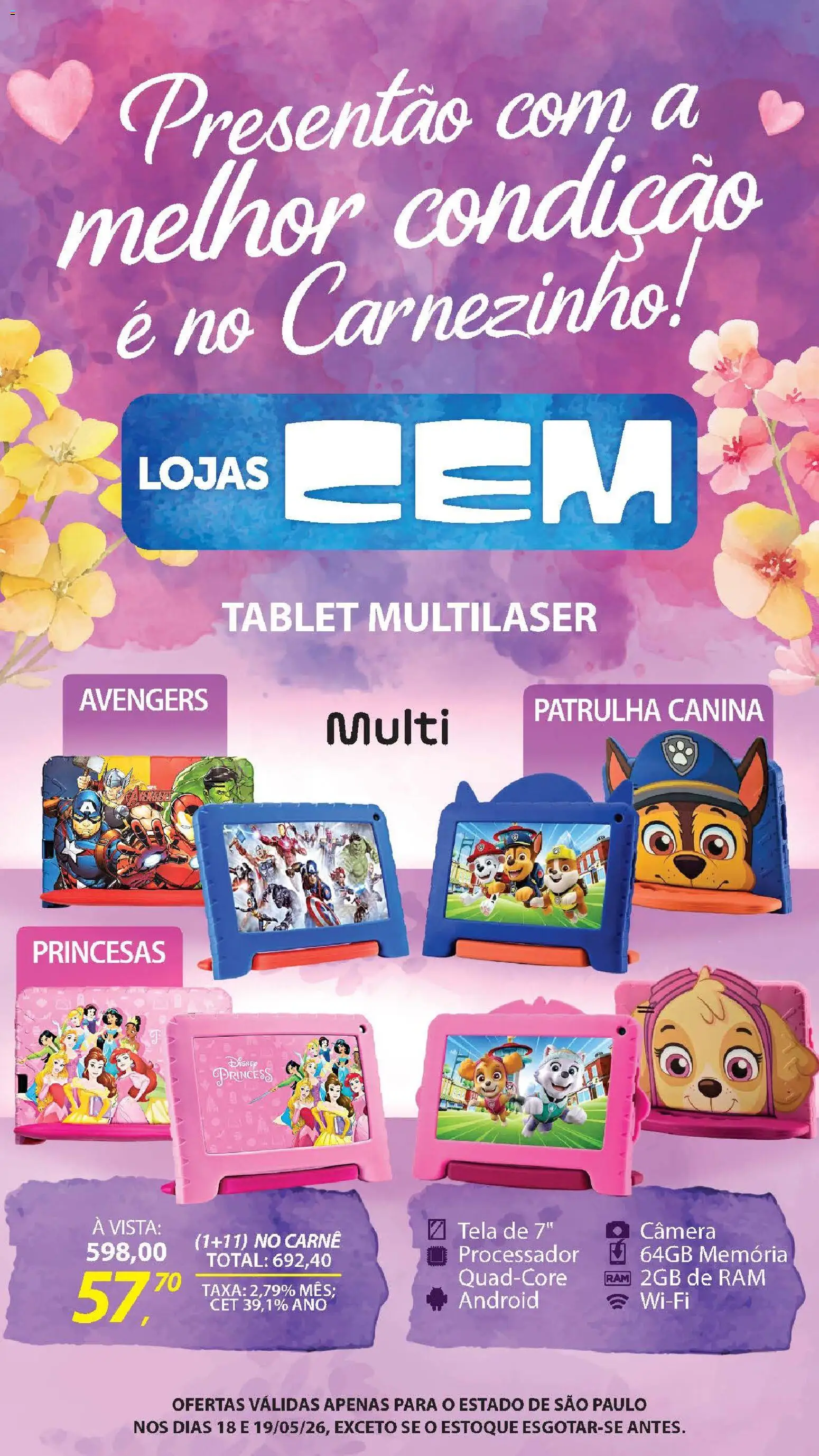 Lojas Cem - Ofertas atuais de 18/05/2026 ? Não perca as melhores promoções! | Brasil