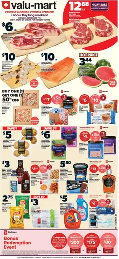 Preview of Valu Mart weekly flyer from shop Valu Mart valid from Sep 3, 2026