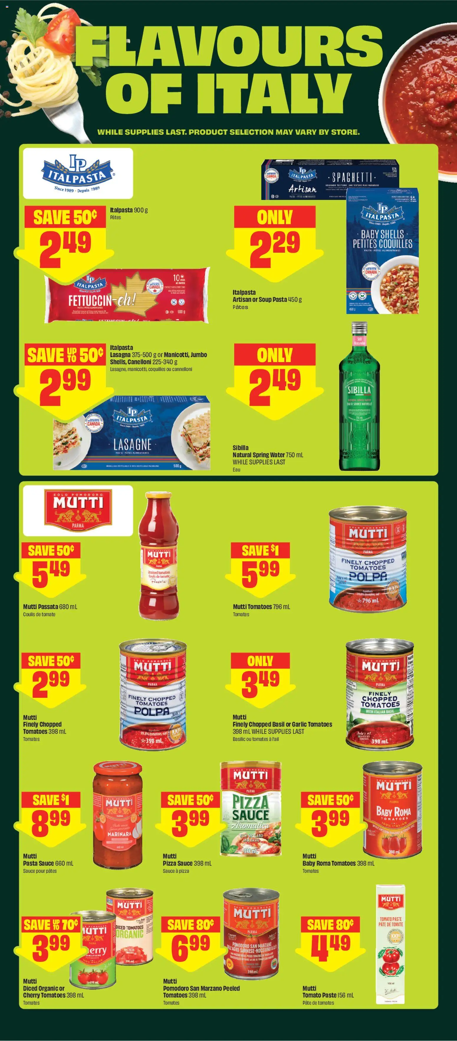 FreshCo flyer valid from 04.06.2026 | Page: 7 | Products: Pasta, Pizza, Tomatoes