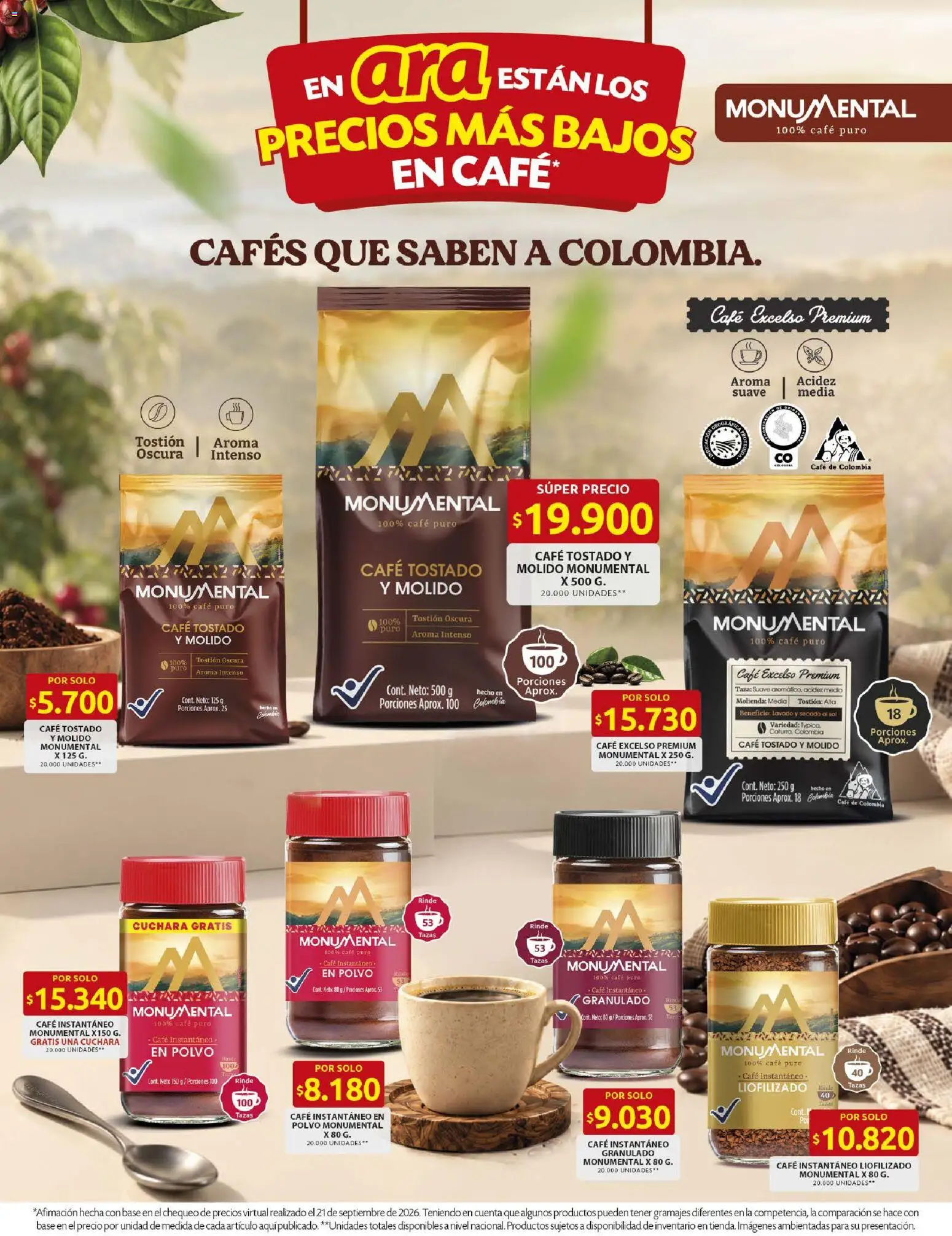 Ara revista - valida desde el 01/10/2026 | Página: 5 | Productos: Taza, Polvo, Granulado, Cuchara