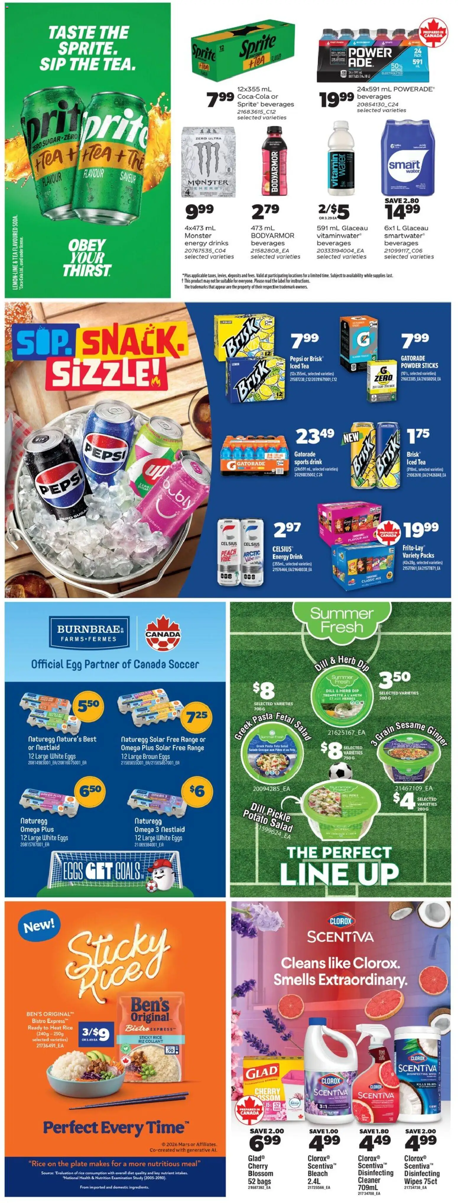 Real Canadian Superstore flyer valid from 18.06.2026 | Page: 44 | Products: Tea, Pasta, Powder, Eggs
