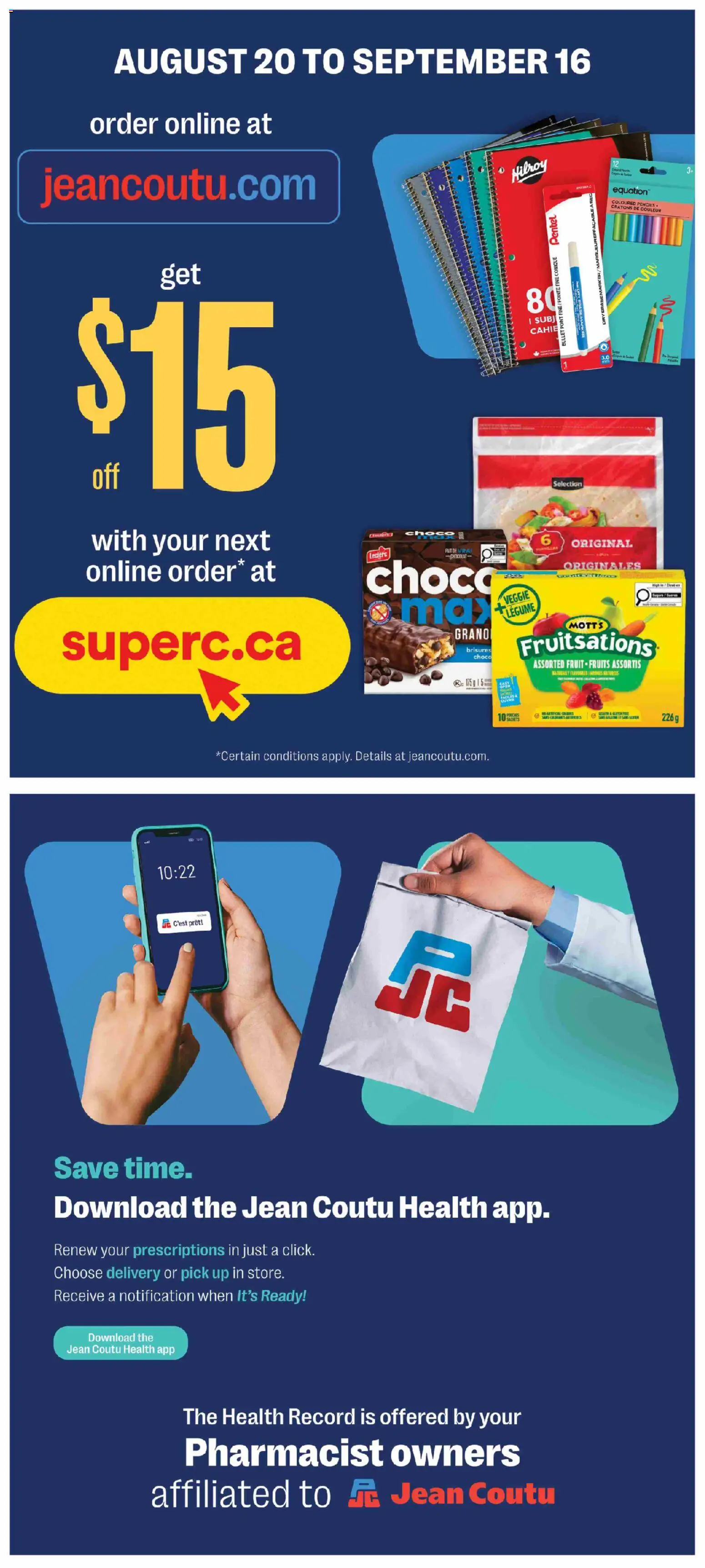 Jean Coutu flyer valid from Aug 20, 2026 | Page: 11