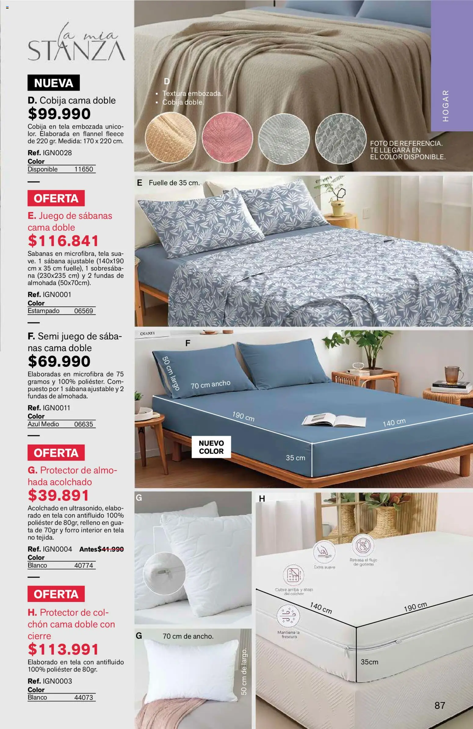 Leonisa revista - valida desde el 15/07/2026 | Página: 87 | Productos: Té, Juego, Colchón, Almohada