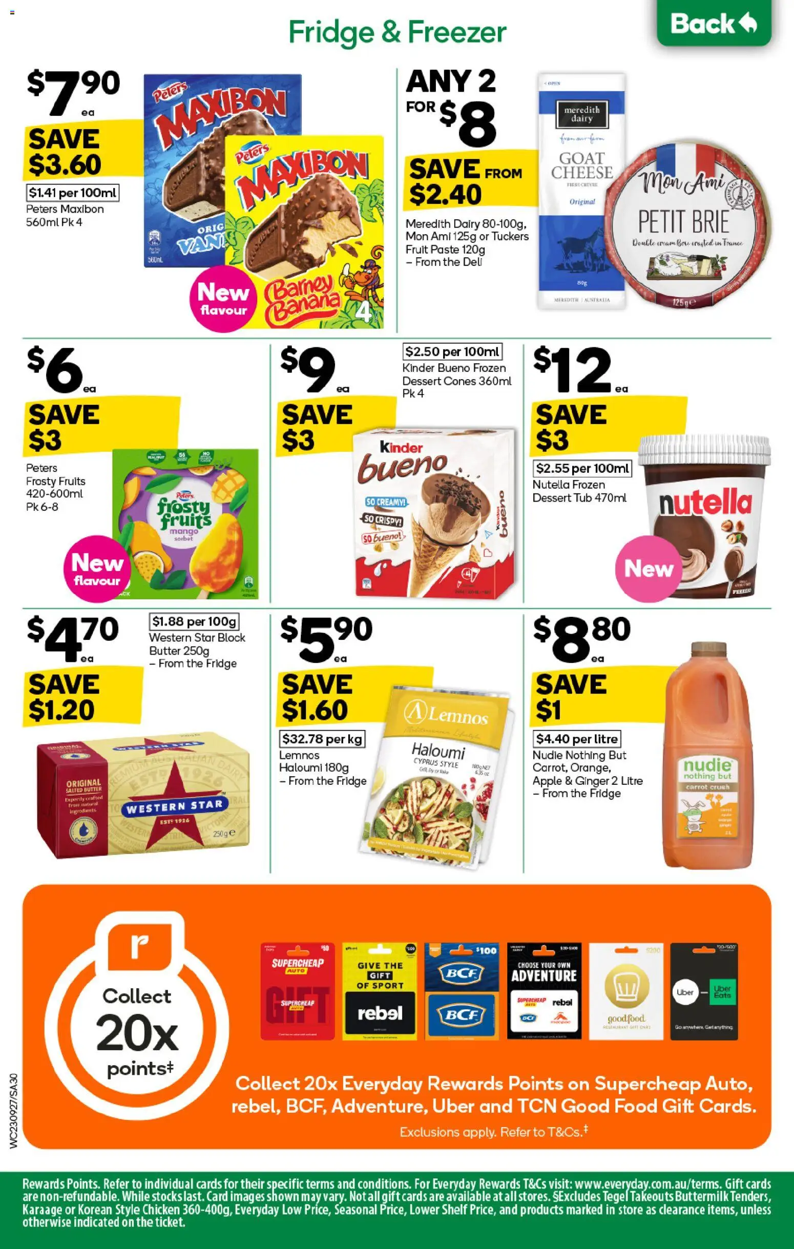 Woolworths catalogue - valid from 23/09/2026 | Page: 32 | Products: Shelf, Cream, Fruit, Freezer