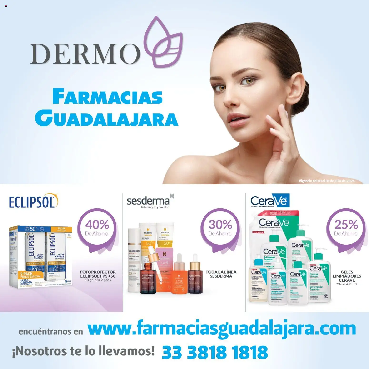 Farmacia Guadalajara catálogo Dermo (01/07/2026 - 31/07/2026) catalogue cover