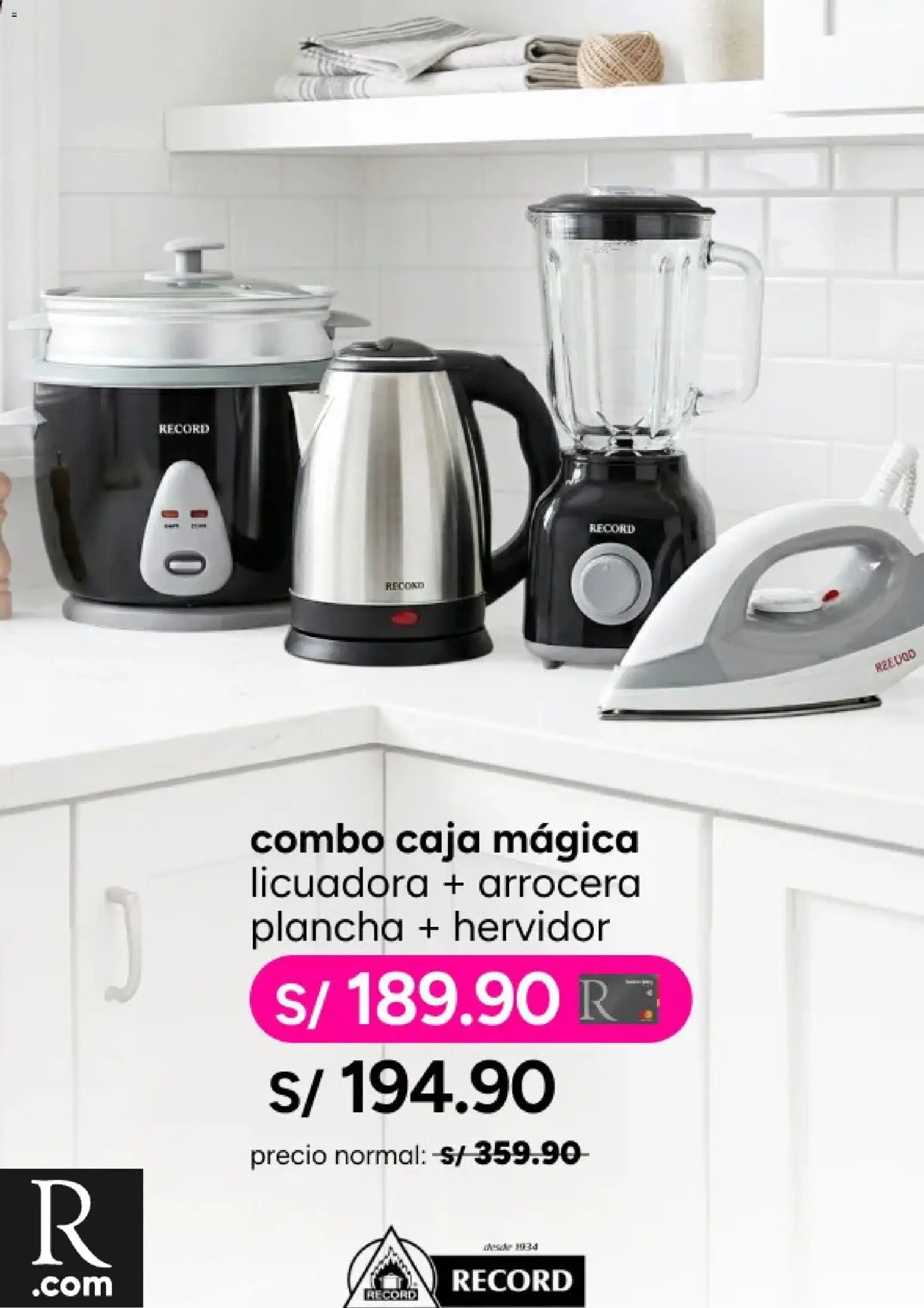 Catálogo Ripley válido desde 08.06.2026 | Página: 3 | Productos: Caja, Hervidor, Licuadora
