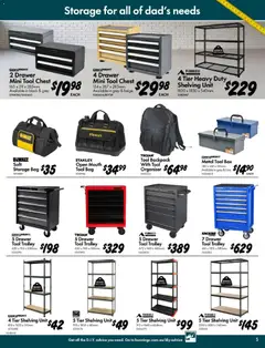 Preview of Bunnings Gifts Built for Dad - valid from 12/08/2026 | Page: 5 | Products: Shelf, Box, Drawer, Backpack