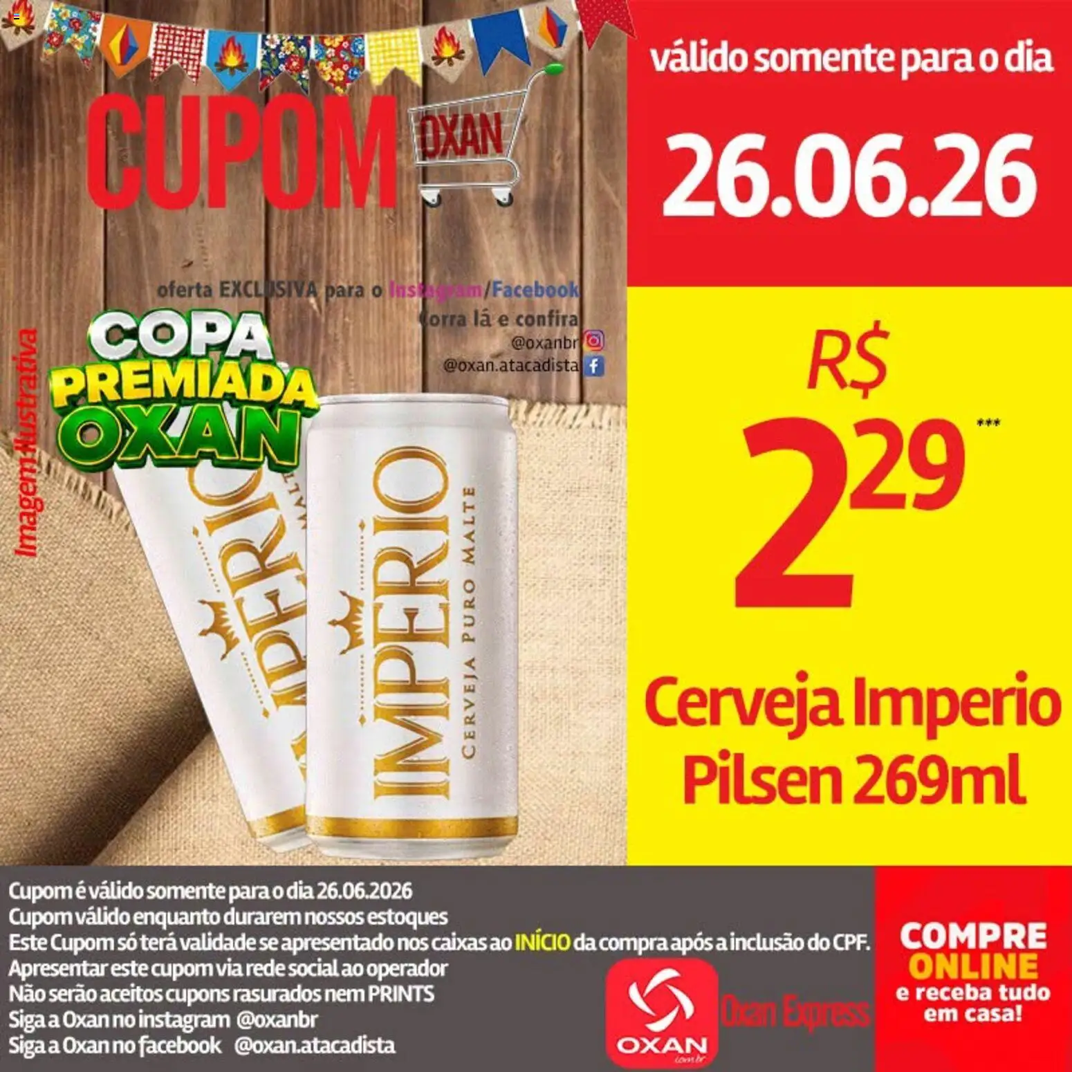 Oxan Atacadista Folheto - válido de 26/06/2026 | Página: 20 | Produtos: Cerveja, Copa