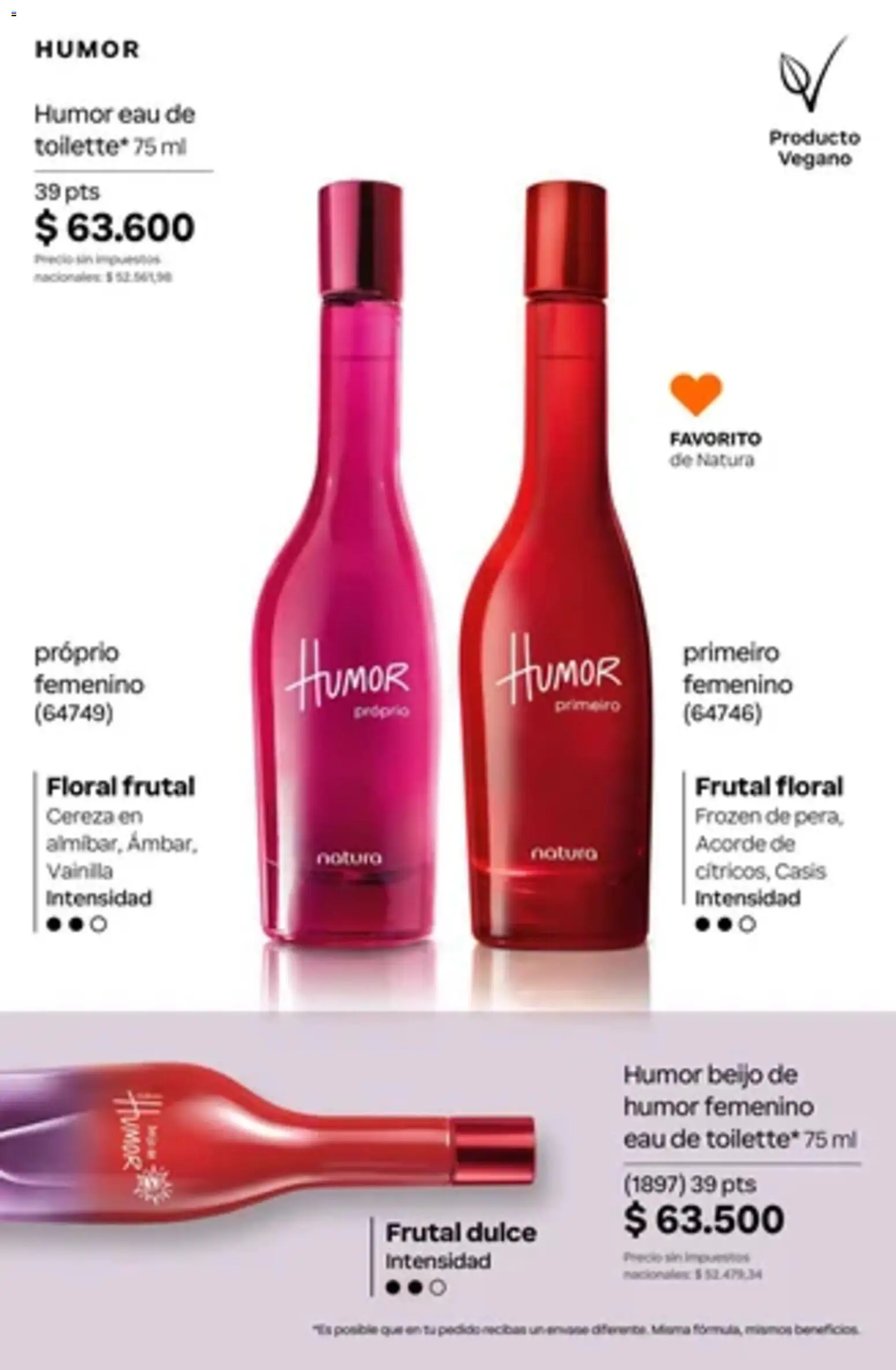 Catálogo Natura Ciclo 14 │ válido desde el 01/10/2026 | Página: 105 | Productos: Vainilla, Dulce