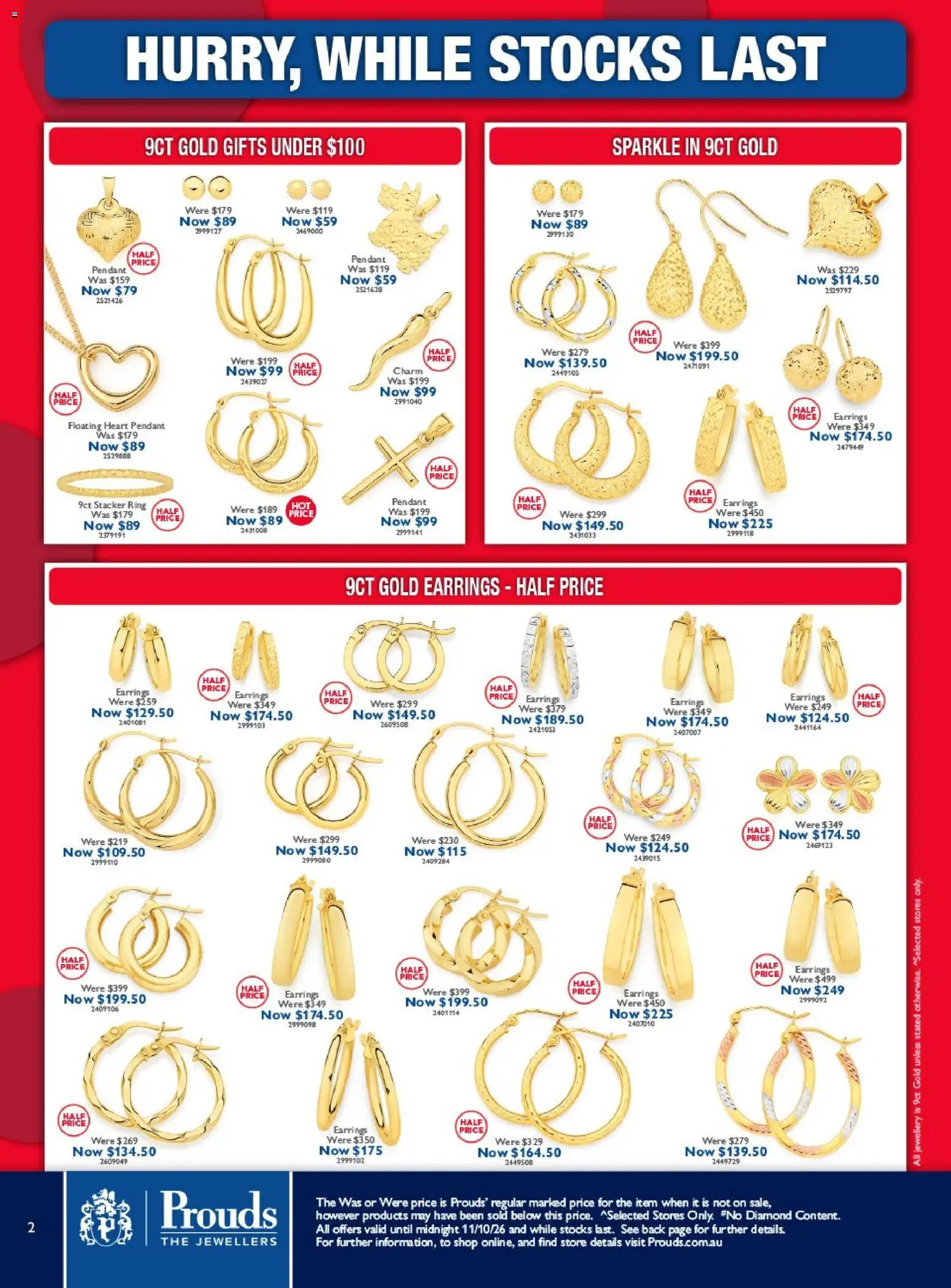 Prouds The Jewellers catalogue - valid from 07/09/2026 | Page: 2 | Products: Diamond, Earrings, Jewellery, Pendant