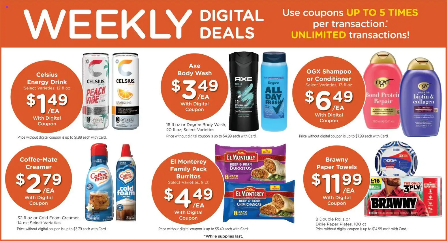 Dillons Weekly Ad - valid from 07/29/2026 | Page: 4 | Products: Shampoo, Conditioner, Beef, Peach