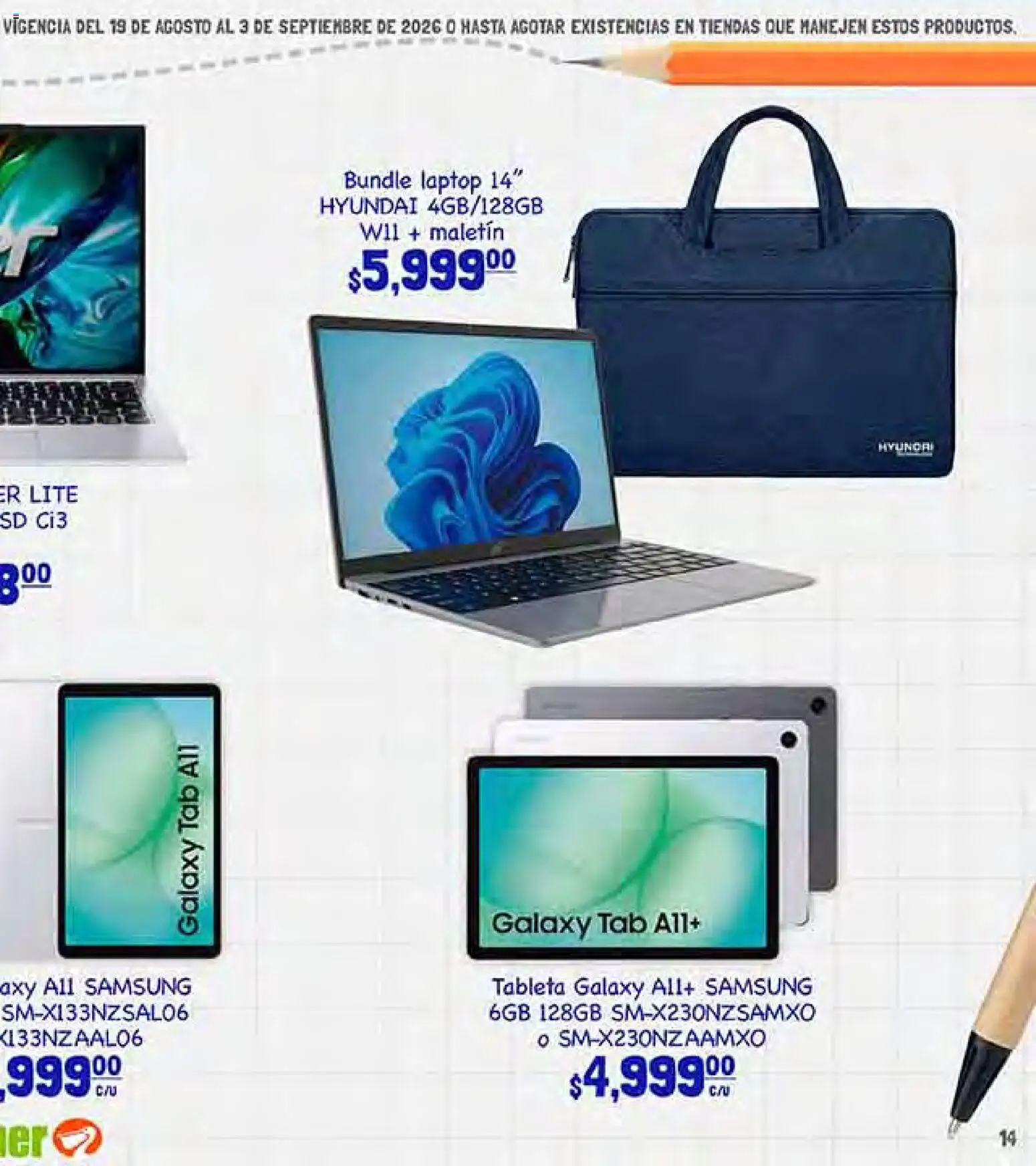 Nuevas ofertas de La Comer válidas en toda la República Mexicana desde el 19/08/2026. ¡Encuentra las mejores ofertas en La Comer folleto! | Página: 27 | Productos: Tableta, Laptop