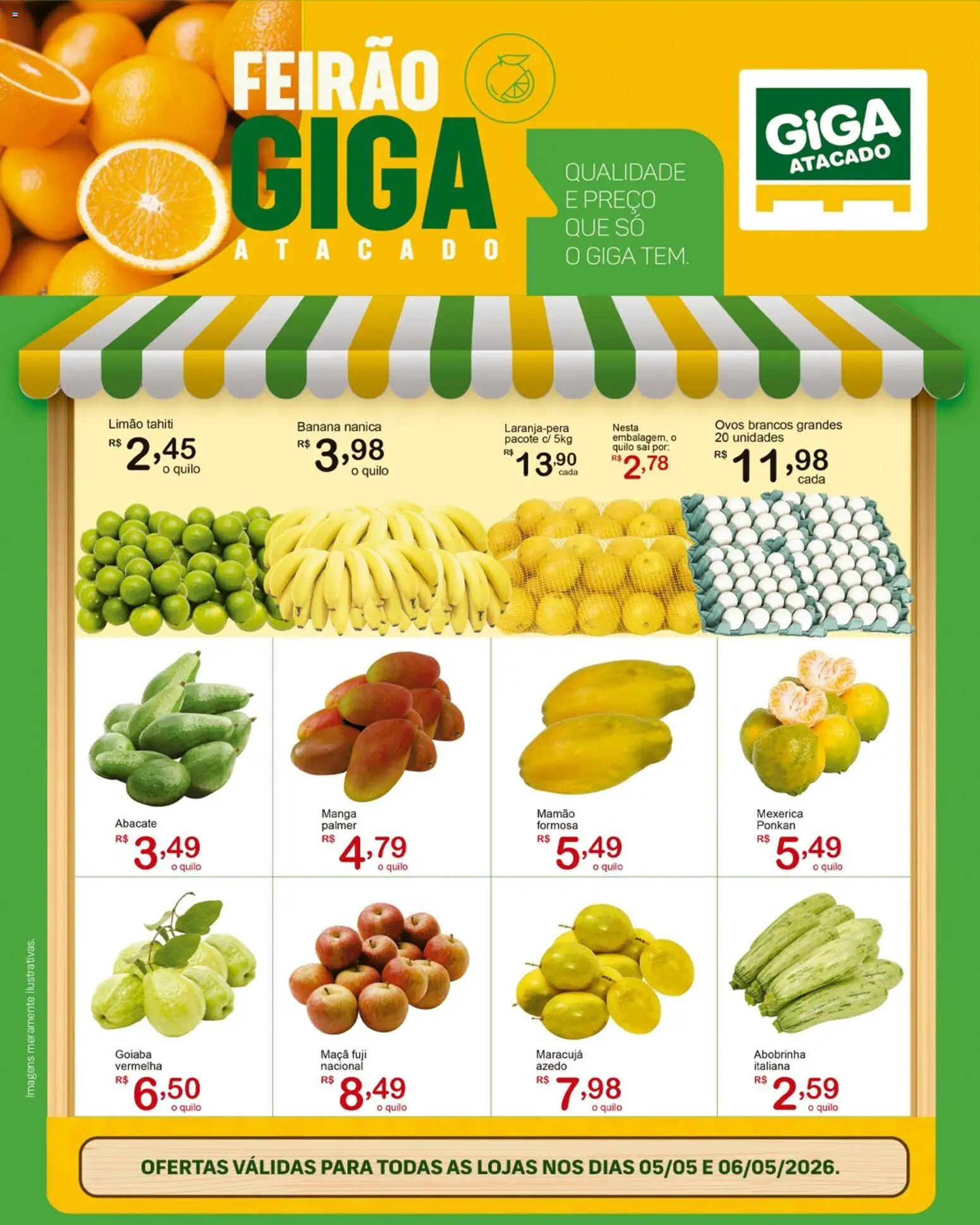 GIGA Atacado Folheto - válido de 05.05.2026 | Página: 1 | Produtos: Goiaba, Maracujá, Mexerica, Mamão