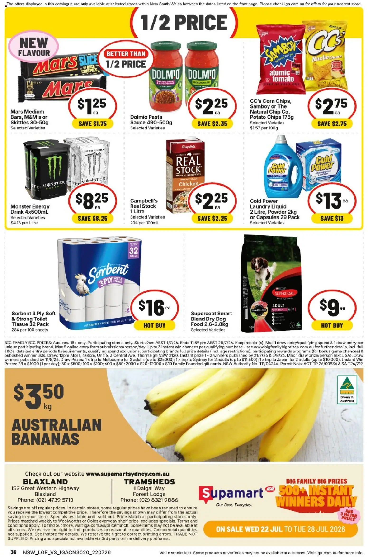 IGA catalogue - valid from 22/07/2026 | Page: 2 | Products: Shelf, Toilet, Beef, Game