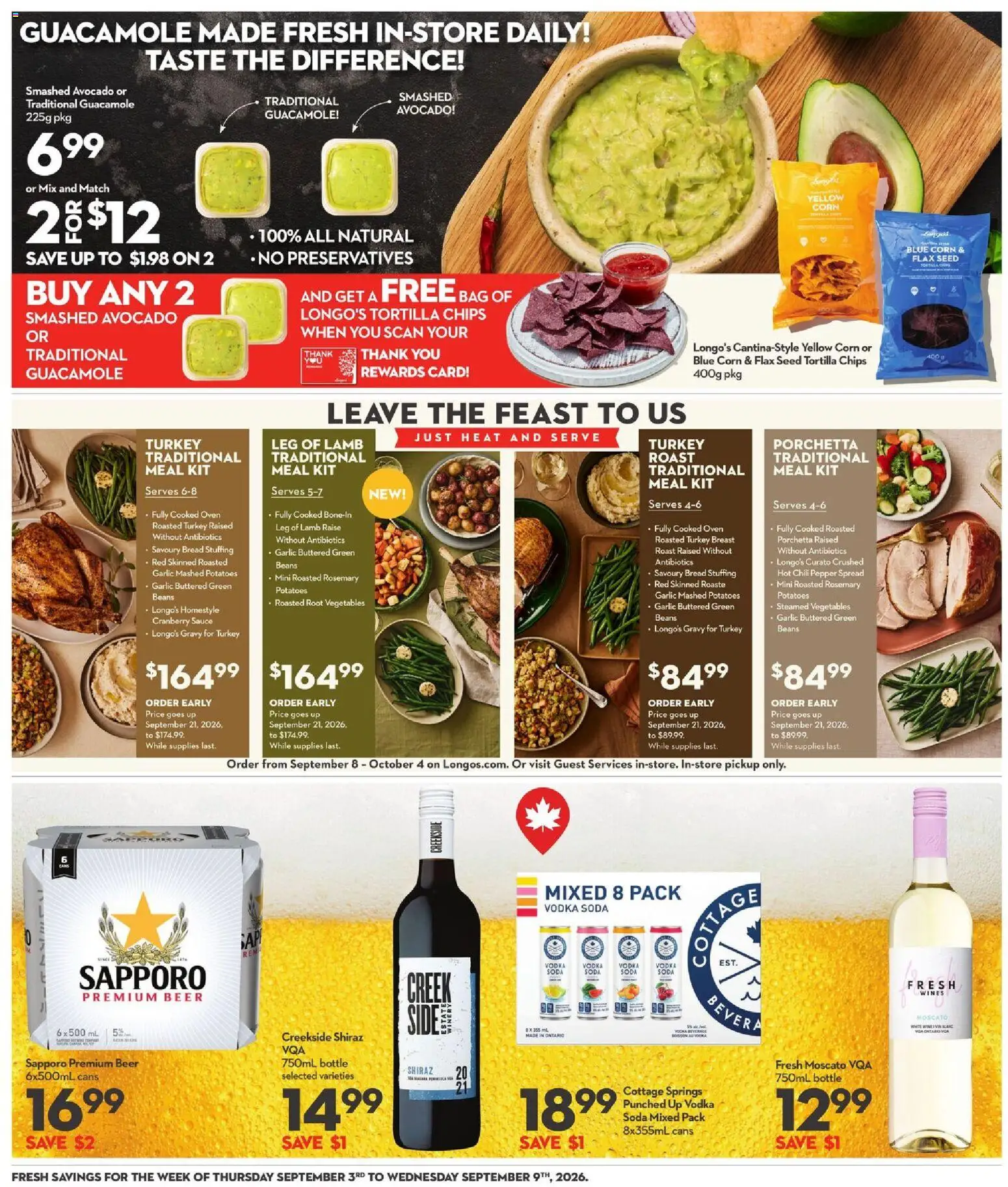 Longo's flyer valid from Sep 3, 2026 | Page: 20 | Products: Potatoes, Vegetables, Avocado, Chili