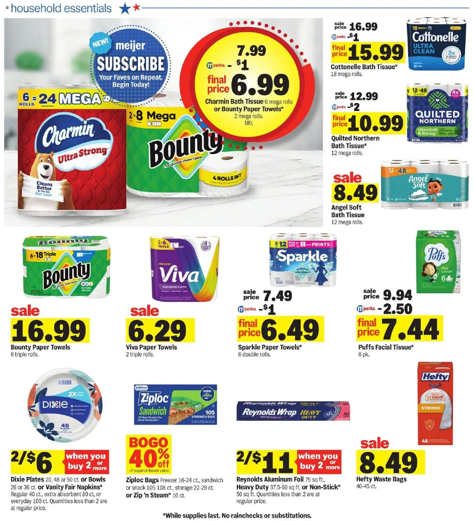 Meijer Weekly Ad - valid from 08/19/2026 | Page: 21 | Products: Foil, Picker, Bath, Freezer