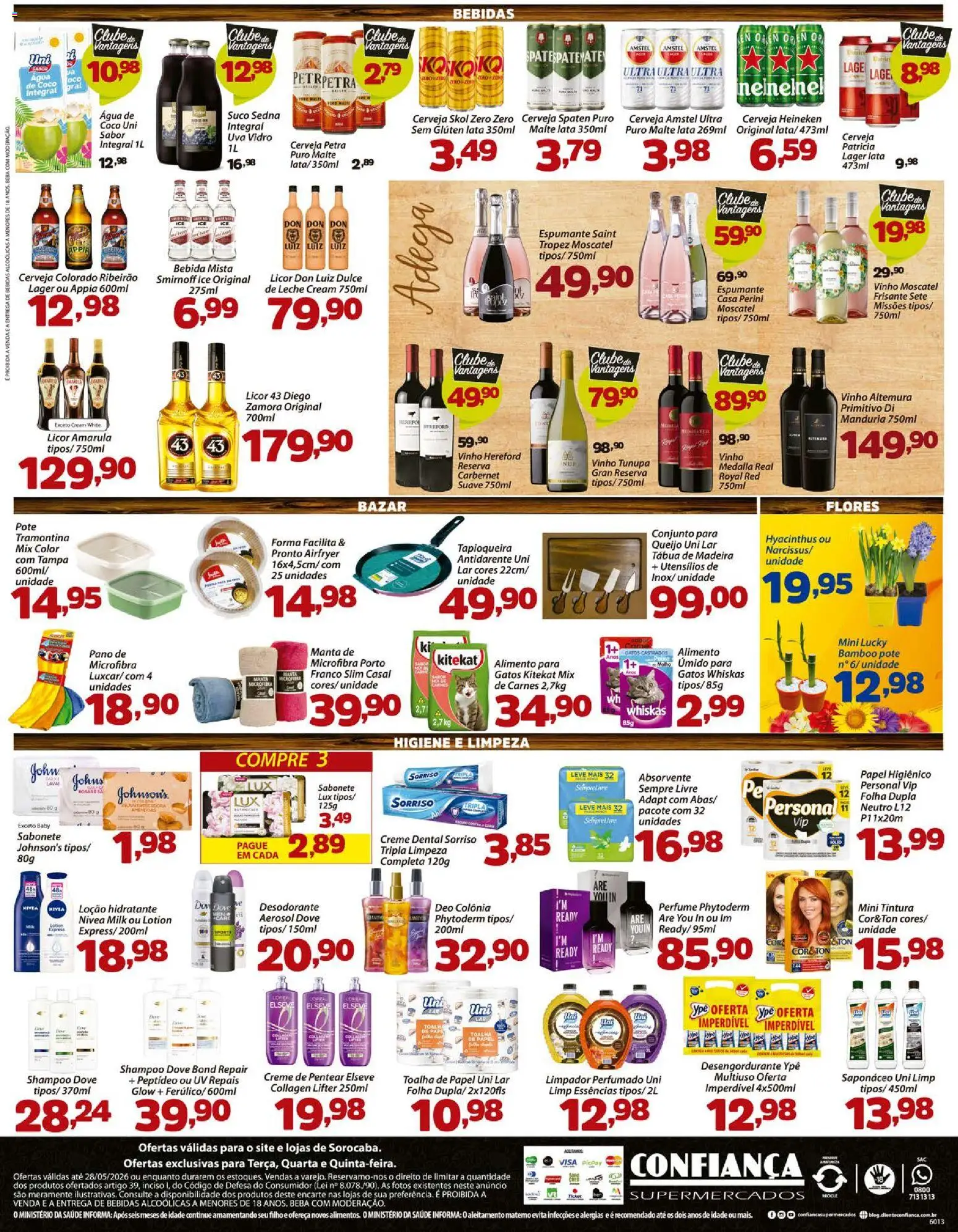 Confiança Folheto - válido de 26.05.2026 | Página: 4 | Produtos: Perfume, Vinho, Heineken, Tábua