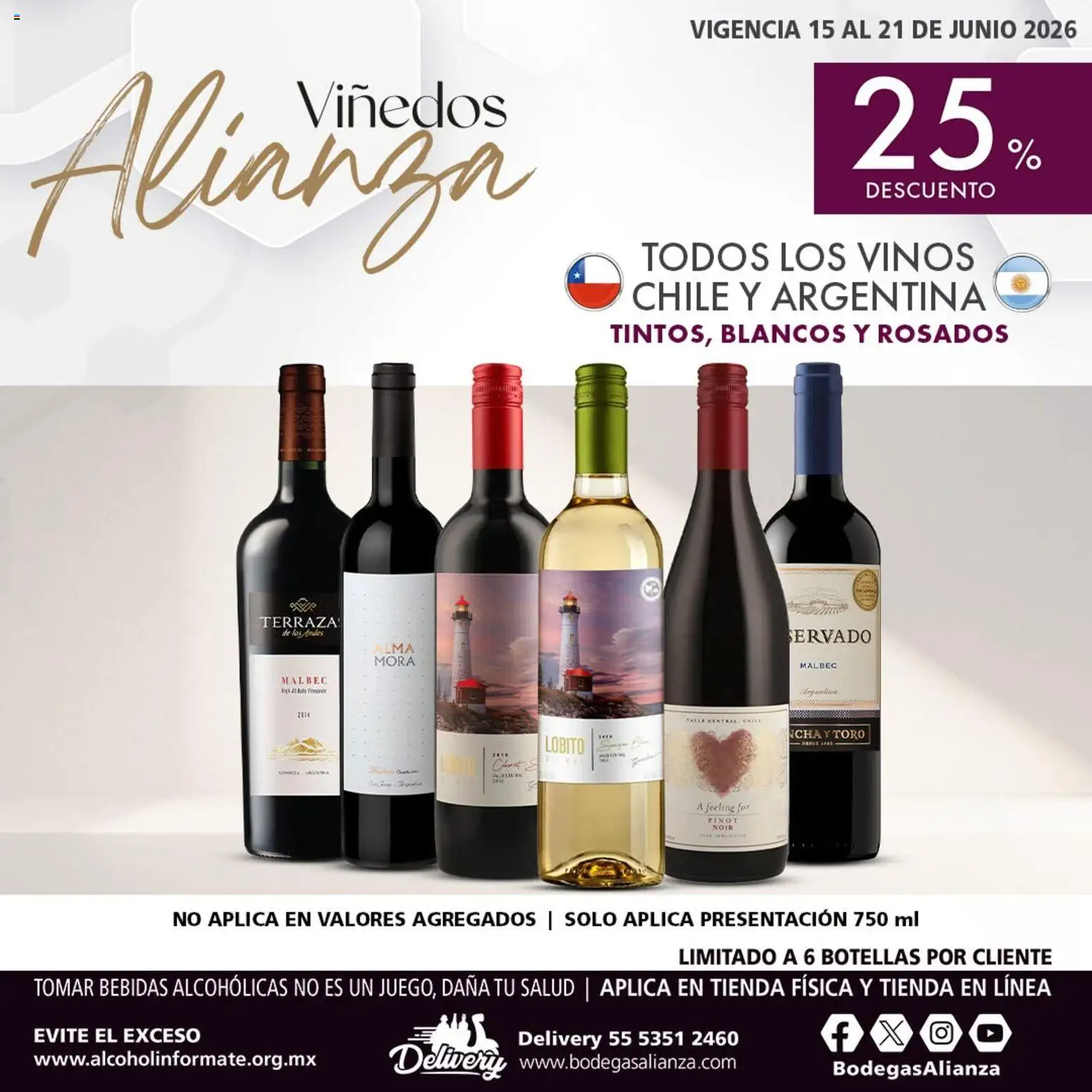 Nuevas ofertas de Bodegas Alianza válidas en toda la República Mexicana desde el 15.06.2026. ¡Encuentra las mejores ofertas en Bodegas Alianza catálogo Viñedos Alianza! | Página: 2