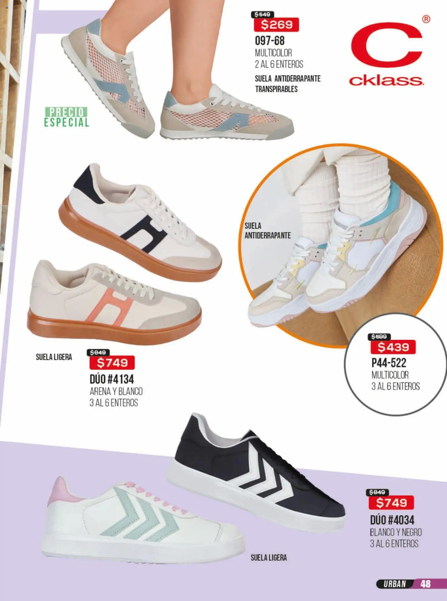 Nuevas ofertas de Cklass válidas en toda la República Mexicana desde el 23/06/2026. ¡Encuentra las mejores ofertas en Cklass catálogo Rebajas sobre rebajas calzado! | Página: 49