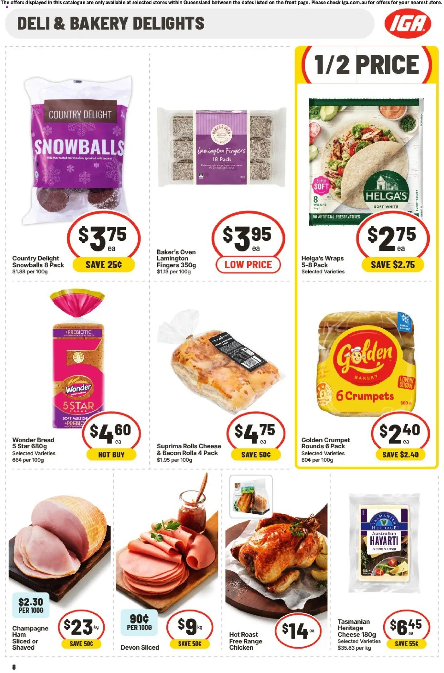 IGA catalogue - valid from 09/09/2026 | Page: 9 | Products: Cheese, Bread, Sugar, Bakery