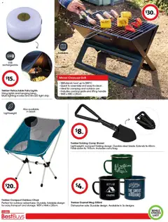 Preview of Coles Best buys - valid from 19.06.2026 | Page: 3 | Products: Chair, Light, Shovel, Usb