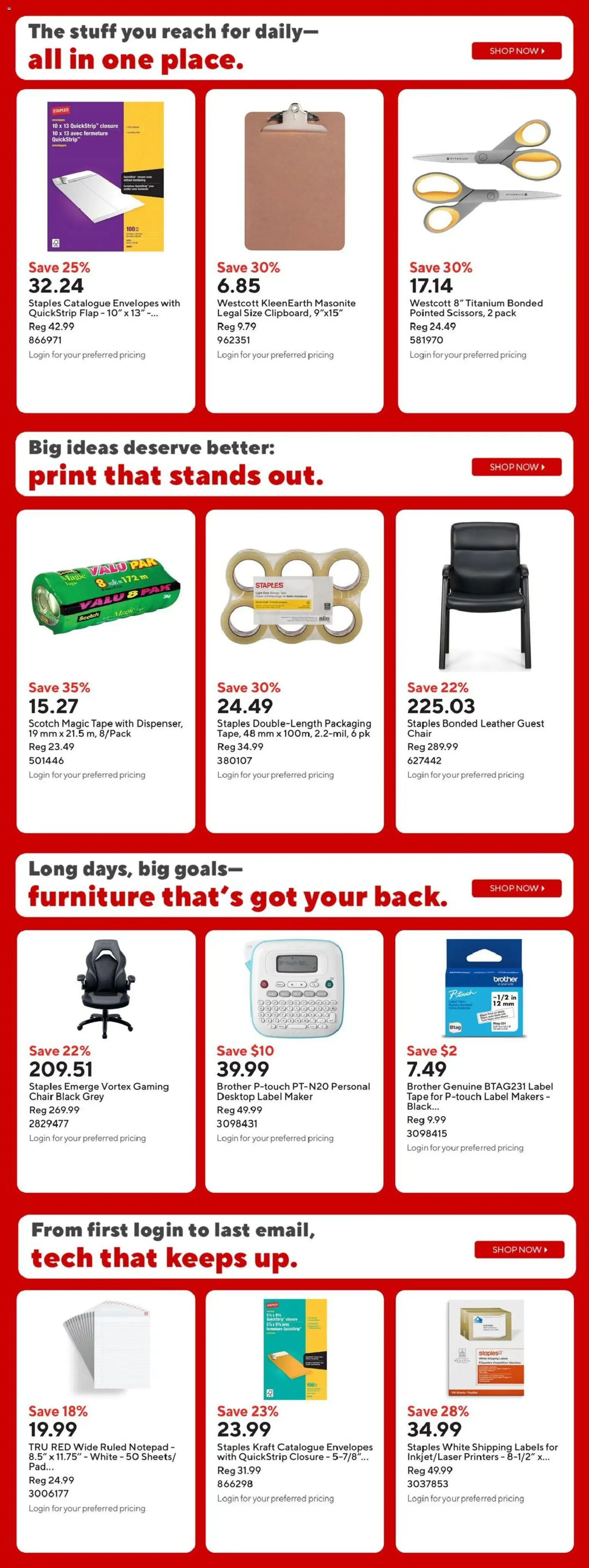 Staples flyer valid from Jul 17, 2026 | Page: 18 | Products: Chair