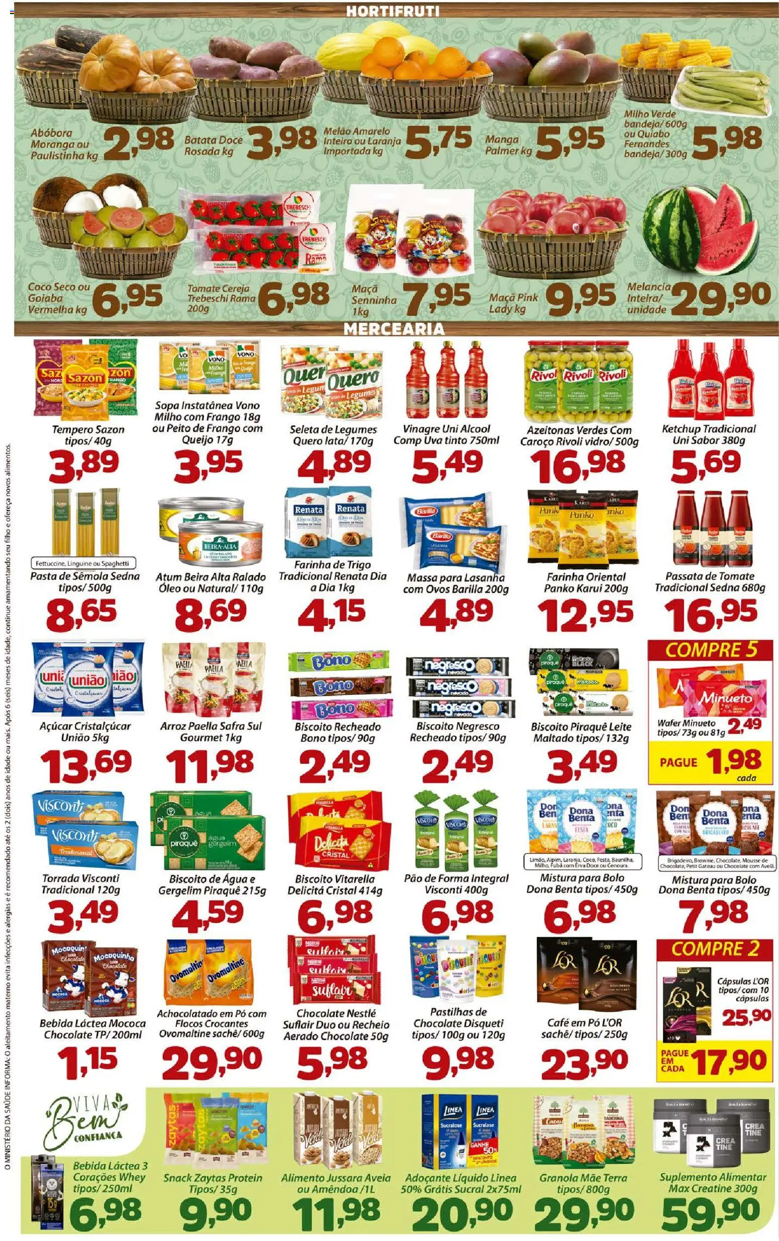 Confiança Folheto - válido de 19.05.2026 | Página: 2 | Produtos: Melão, Pó, Achocolatado, Óleo