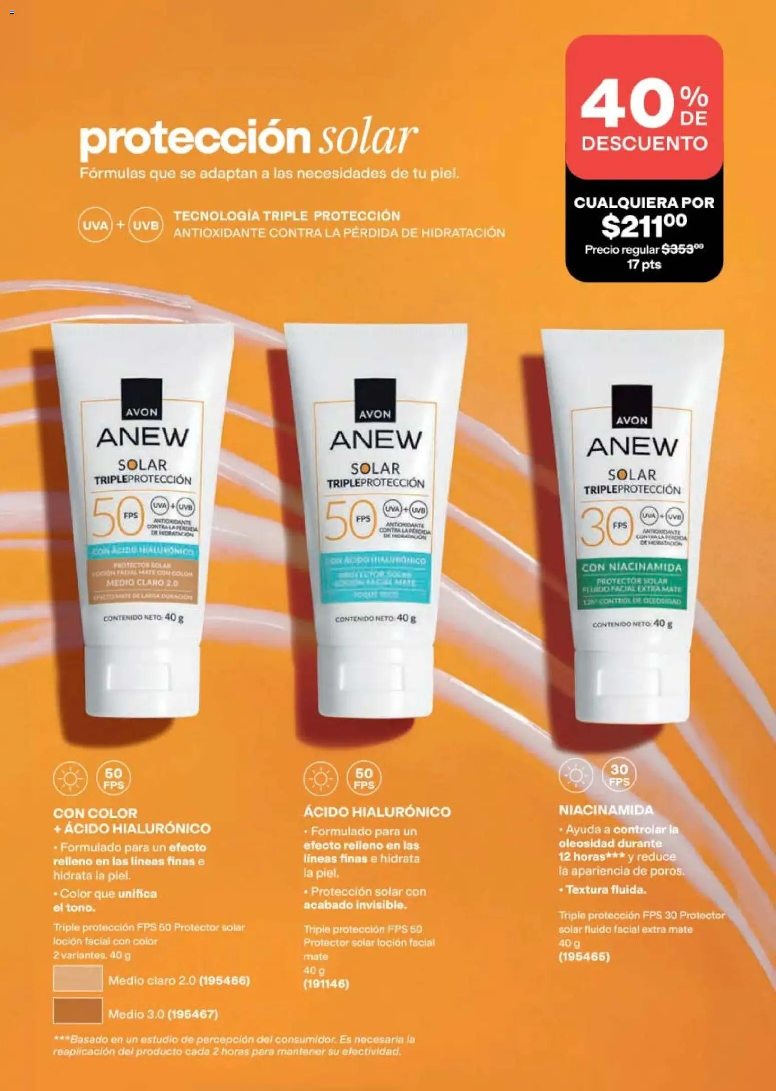 Nuevas ofertas de AVON válidas en toda la República Mexicana desde el 10/07/2026. ¡Encuentra las mejores ofertas en AVON campaña 11 2026! | Página: 113 | Productos: Loción, Uva, Mate, Protector solar