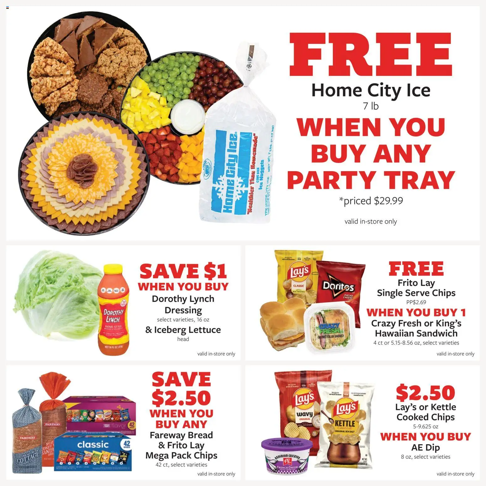 Fareway Monthly Ad - valid from 06/29/2026 | Page: 9 | Products: Lettuce, Cheese, Salt, Onion