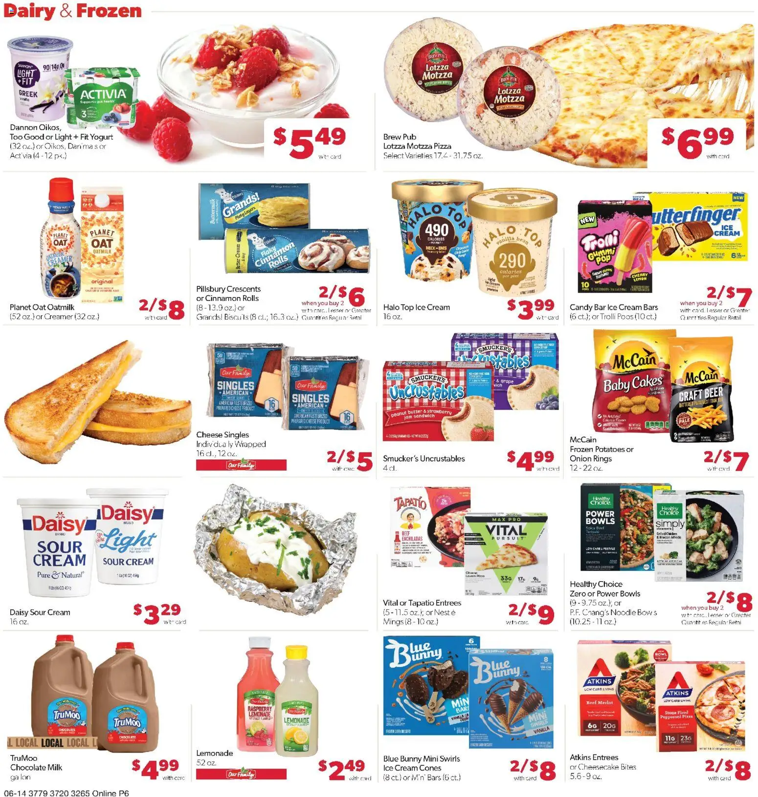 Family Fare Weekly Ad - IA - valid from 14.06.2026 | Page: 12 | Products: Yogurt, Pizza, Beer, Bow