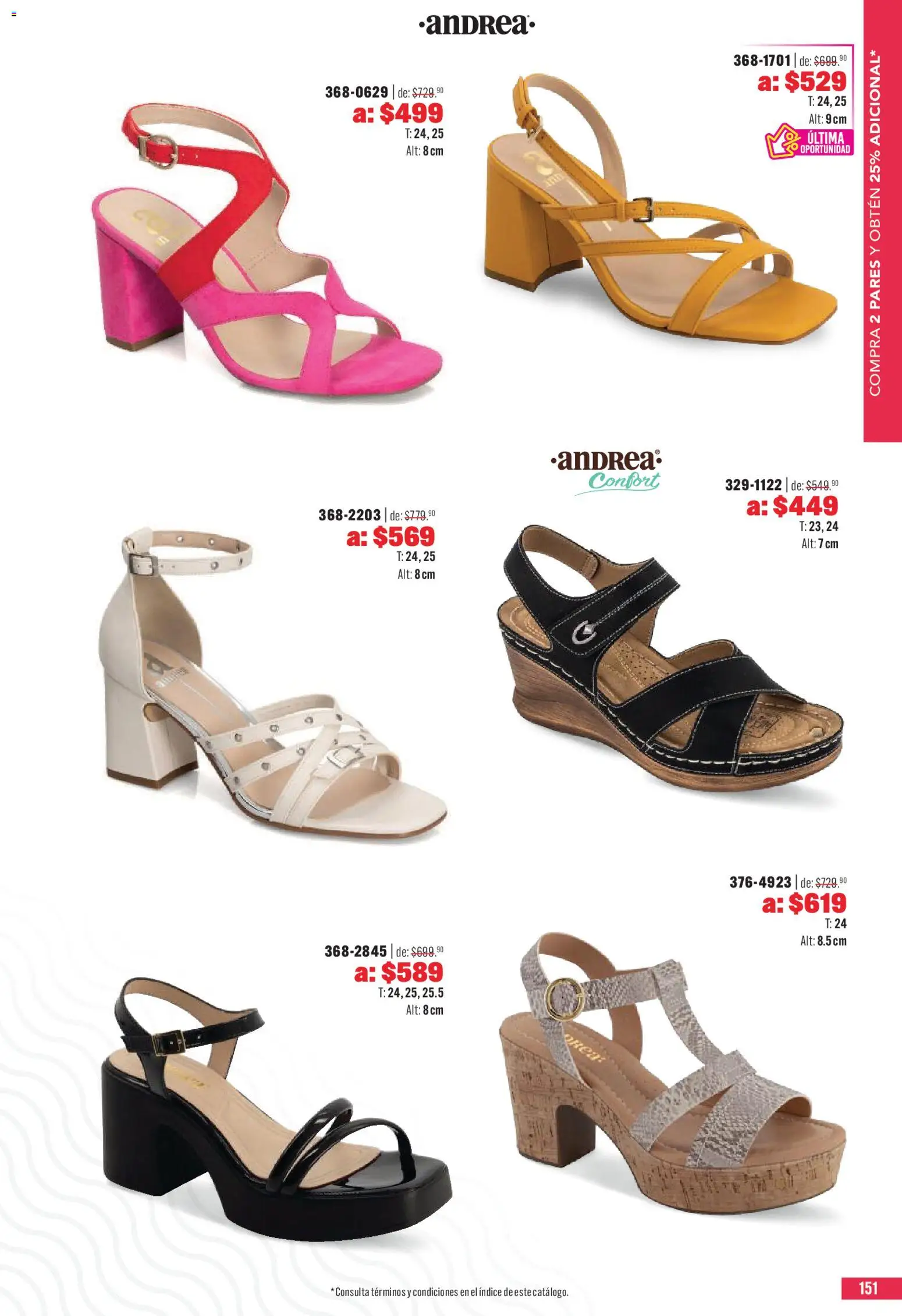 Nuevas ofertas de Andrea válidas en toda la República Mexicana desde el 03.05.2026. ¡Encuentra las mejores ofertas en Andrea catálogo Outlet! | Página: 151