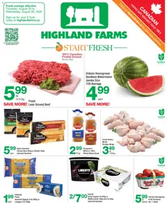 Preview of Highland Farms weekly flyer / circulaire from shop Highland Farms valid from Aug 20, 2026