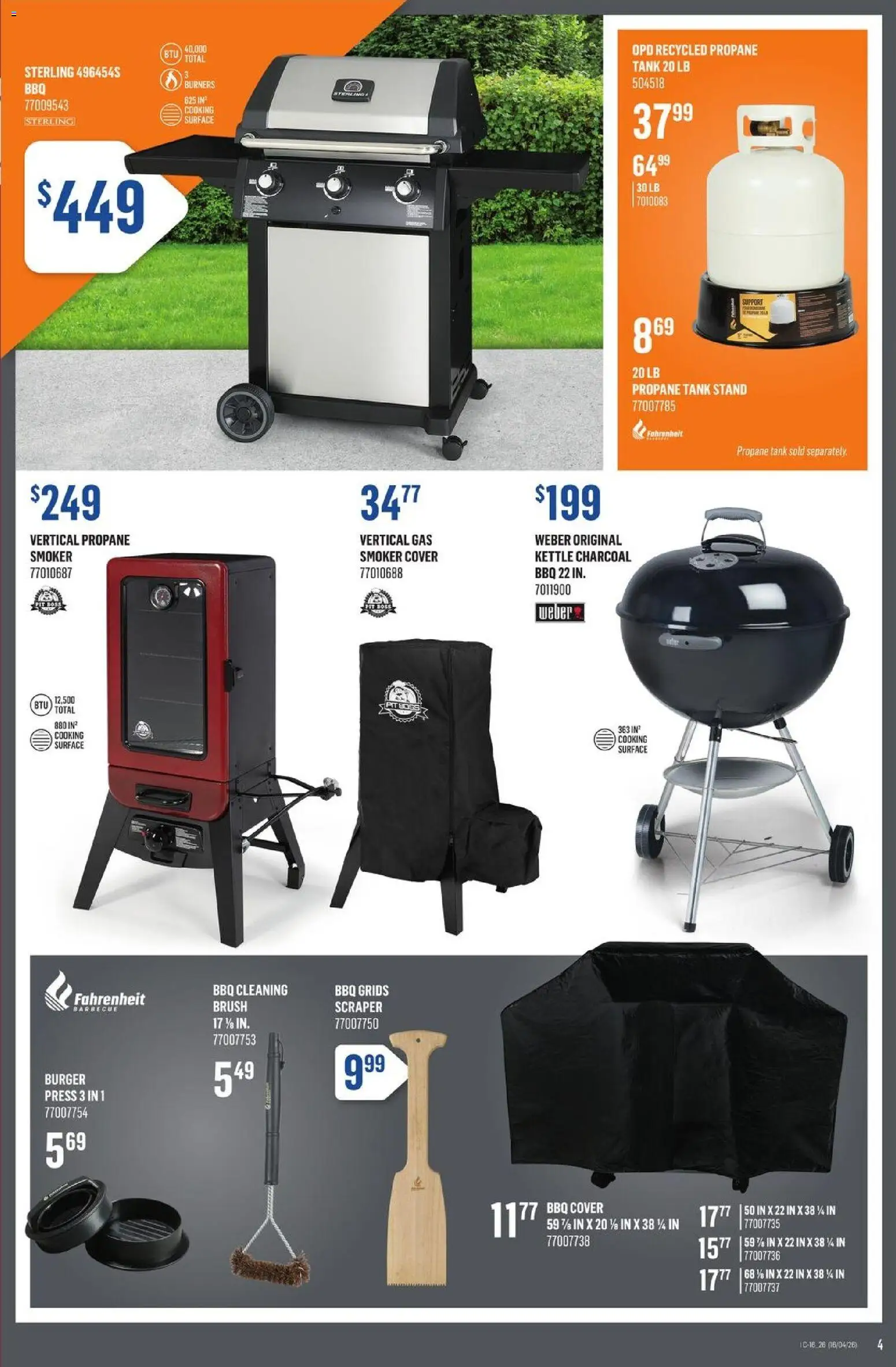 Canac flyer valid from 16.04.2026 | Page: 4 | Products: Kettle, Brush