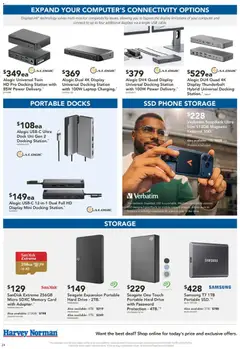 Preview of Harvey Norman Computers Shop Hot Offers Digital Catalogue - valid from 09/07/2026 | Page: 24 | Products: Computer, Laptop, Memory card, Portable