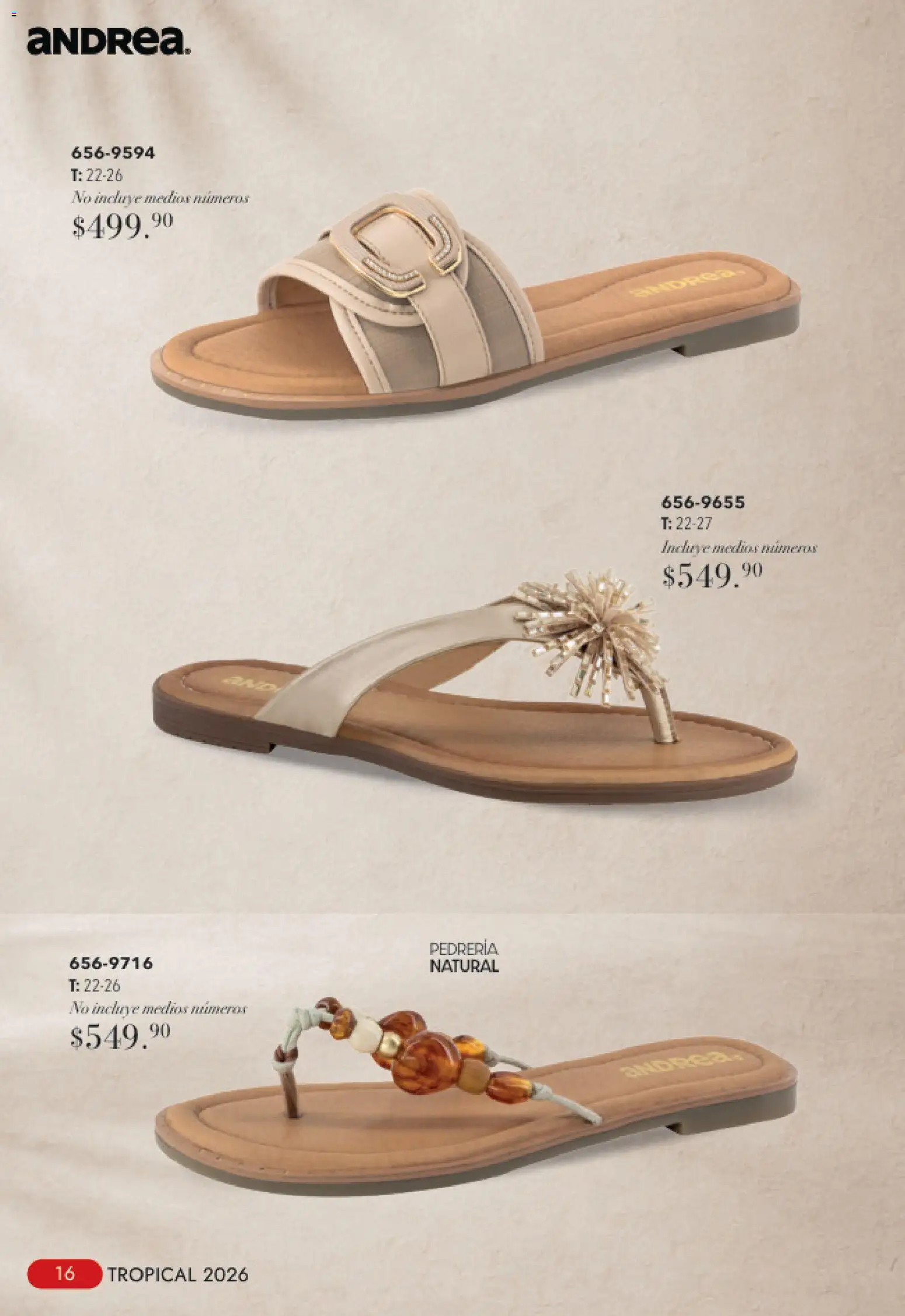 Nuevas ofertas de Andrea válidas en toda la República Mexicana desde el 23/08/2026. ¡Encuentra las mejores ofertas en Andrea catálogo Tropical! | Página: 16