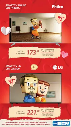 Lojas Cem - Ofertas atuais - Pré-Visualização do folheto da loja Lojas Cem, válido de 01.06.2026 | Página: 18 | Produtos: smart TV, Tv, Carne