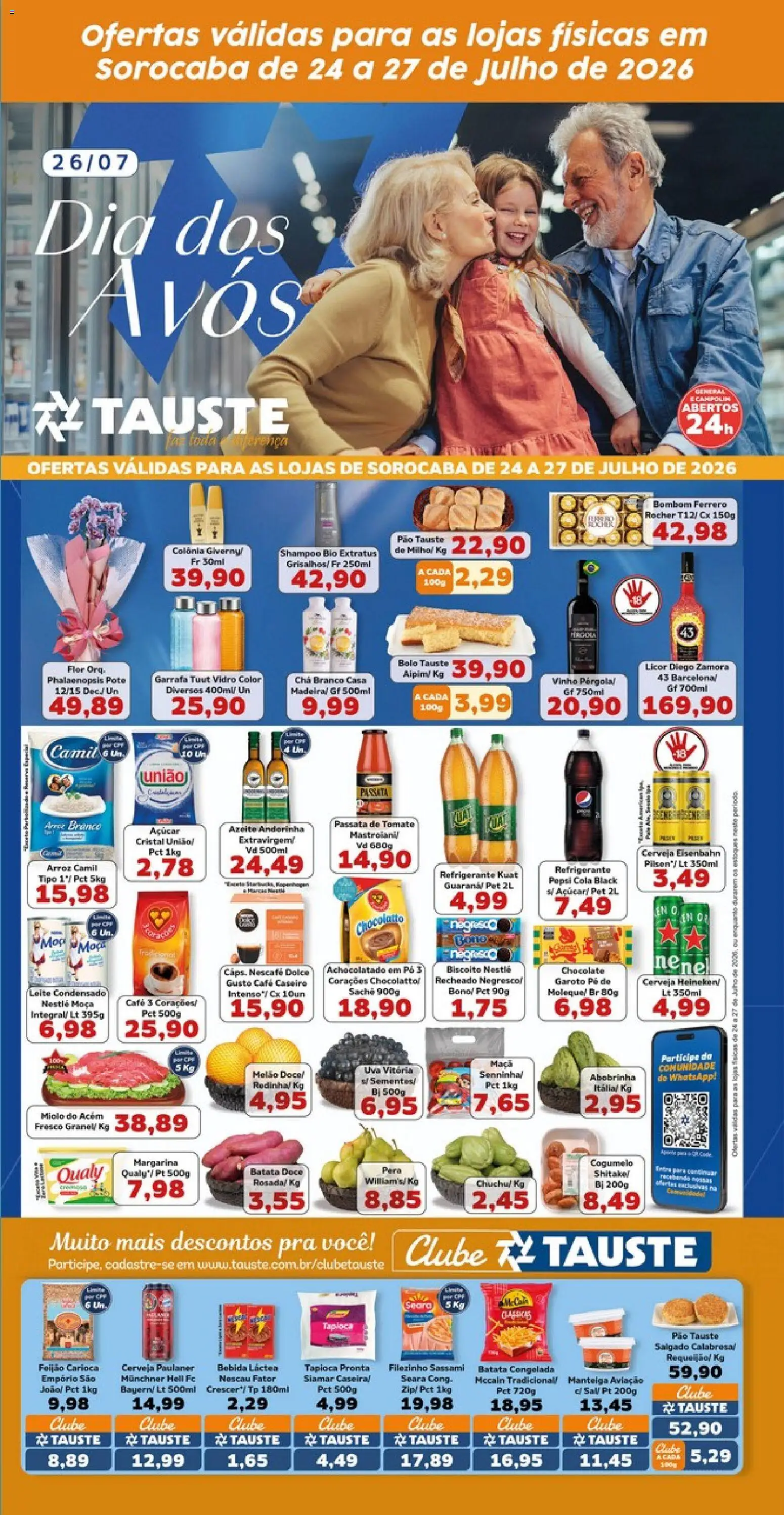 Tauste Folheto - válido de 24/07/2026 | Página: 2 | Produtos: Eisenbahn, Chocolate, Bebida, Batata
