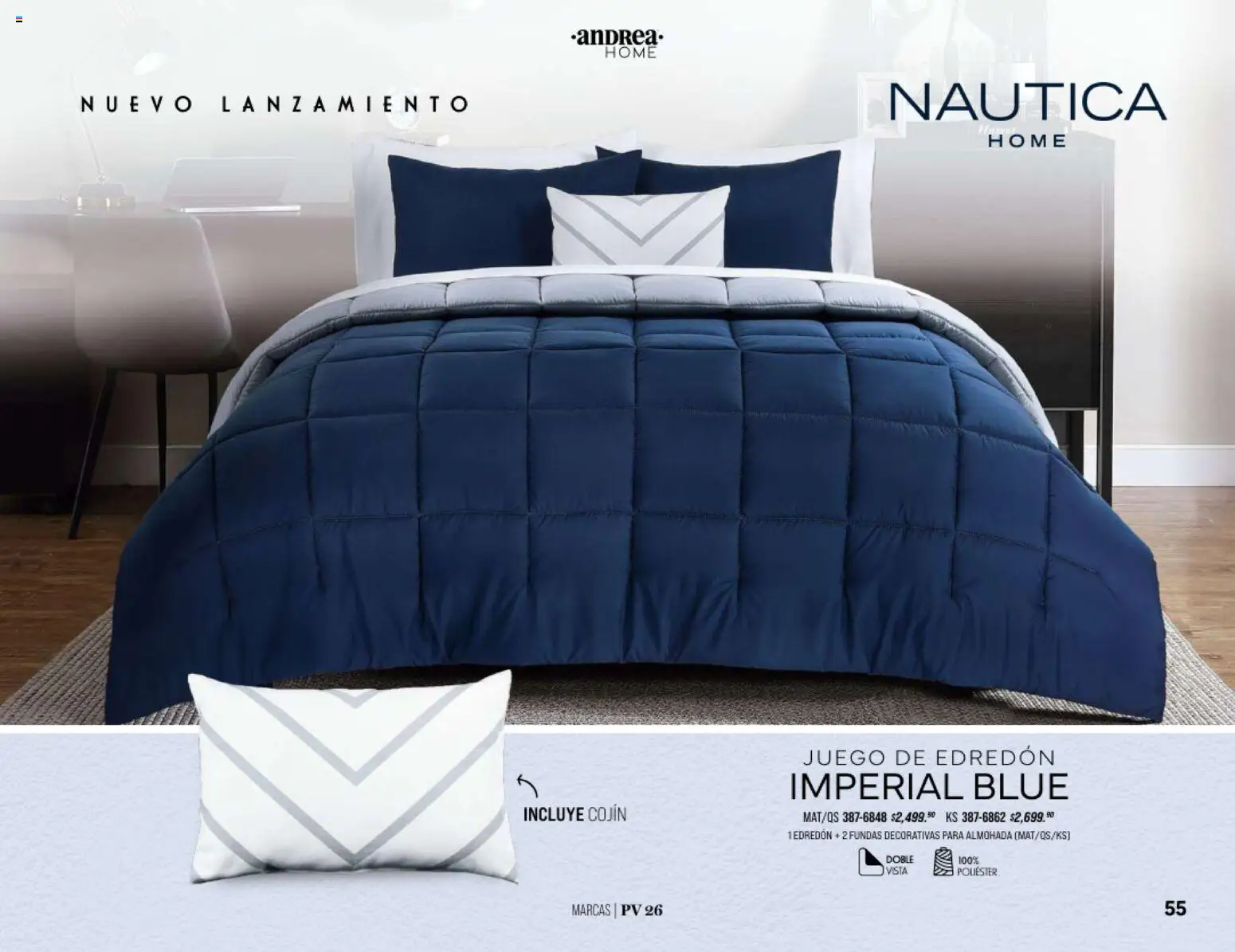 Nuevas ofertas de Andrea válidas en toda la República Mexicana desde el 25/01/2026. ¡Encuentra las mejores ofertas en Andrea catálogo Home! | Página: 55 | Productos: Juego, Almohada