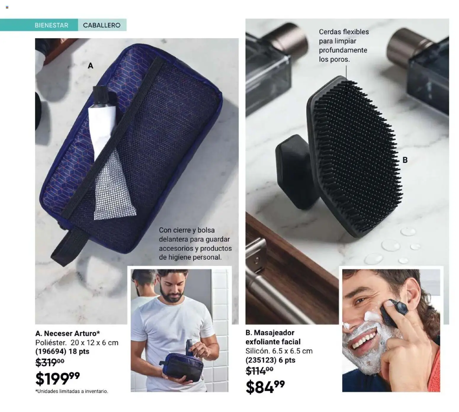 Nuevas ofertas de AVON válidas en toda la República Mexicana desde el 21/08/2026. ¡Encuentra las mejores ofertas en AVON Casa & Estilo 13 2026! | Página: 130 | Productos: Bolsa, Exfoliante facial, Neceser