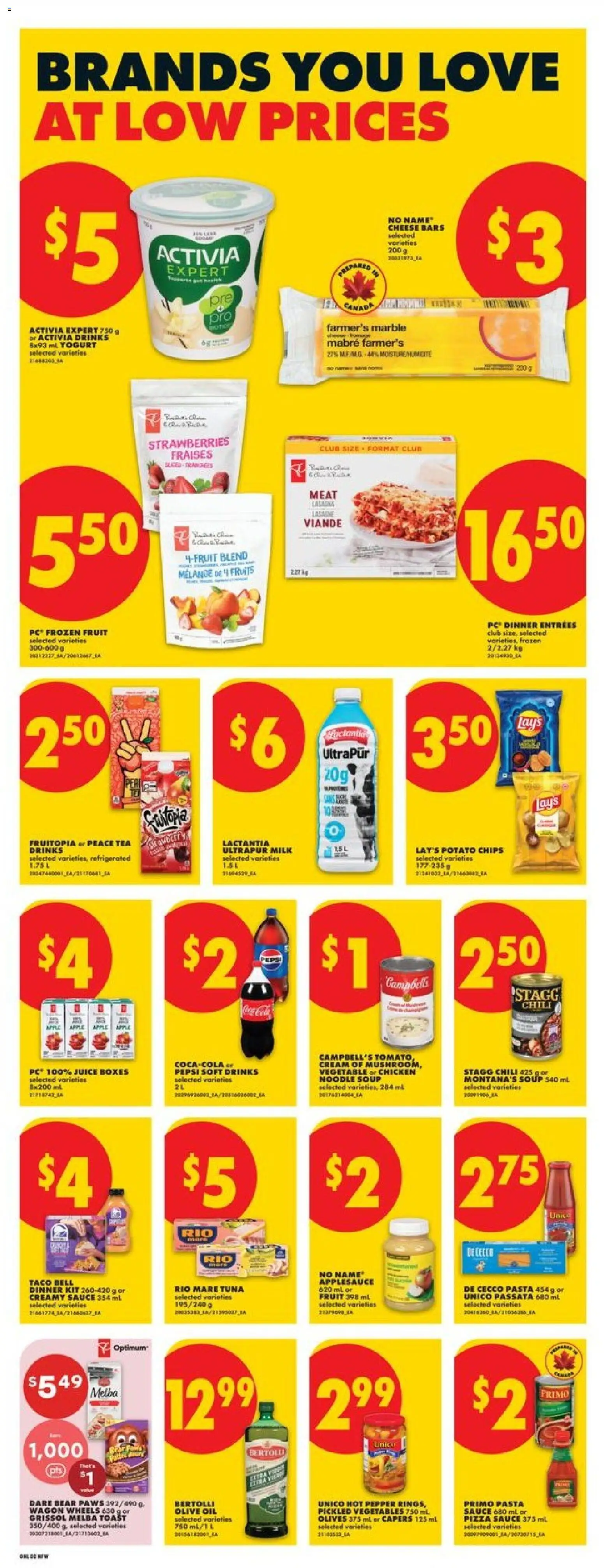 No Frills flyer valid from 07.05.2026 | Page: 6 | Products: Strawberries, Pasta, Chips, PC