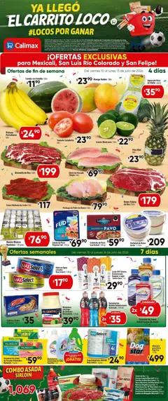 Vista previa de Calimax folleto Mexicali y SLRC, nuevo folleto de la tienda, válido en México a partir del 10/07/2026
