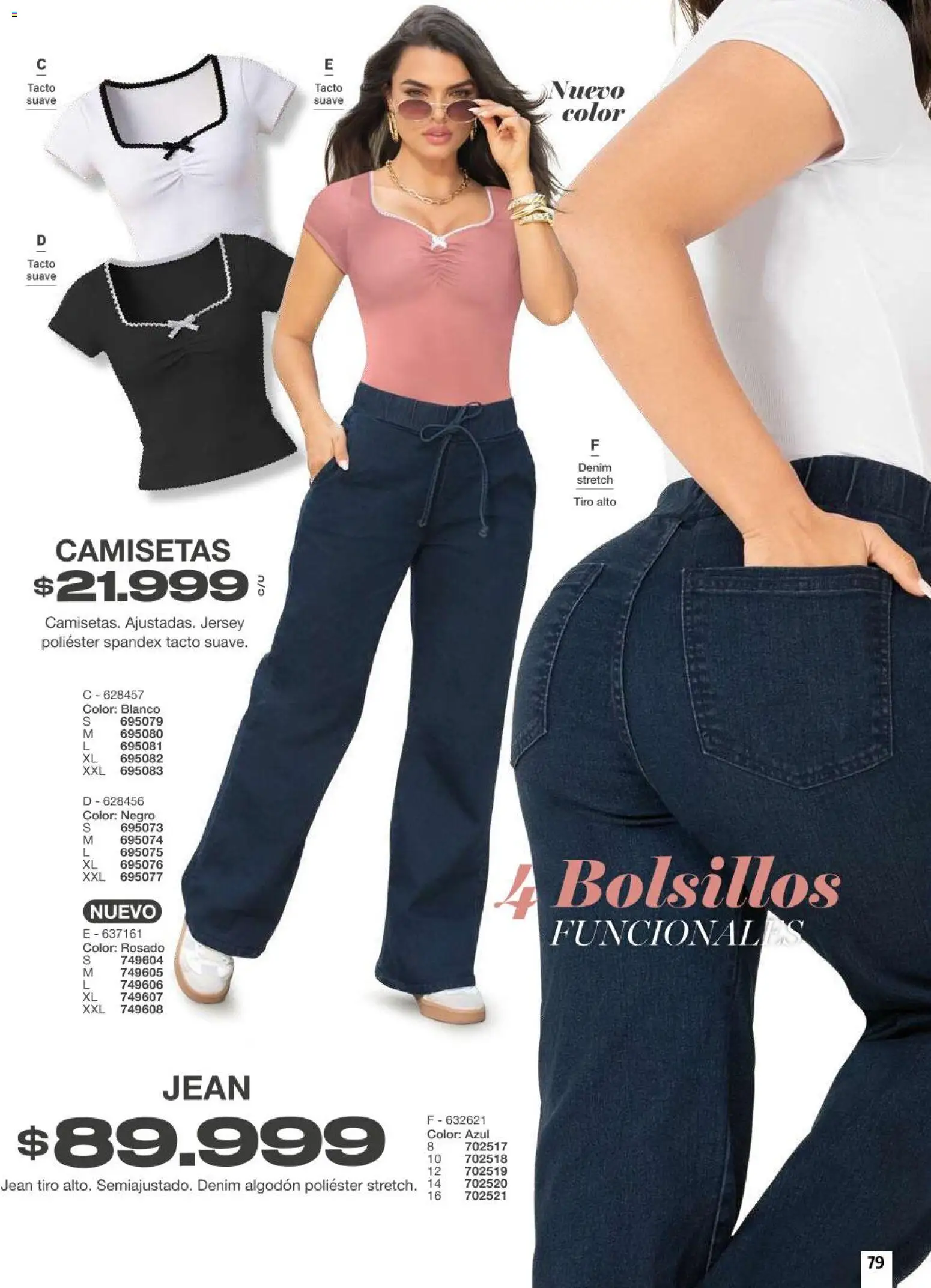 Carmel revista - valida desde el 11/08/2026 | Página: 79 | Productos: Algodón, Bolsillos, Jean