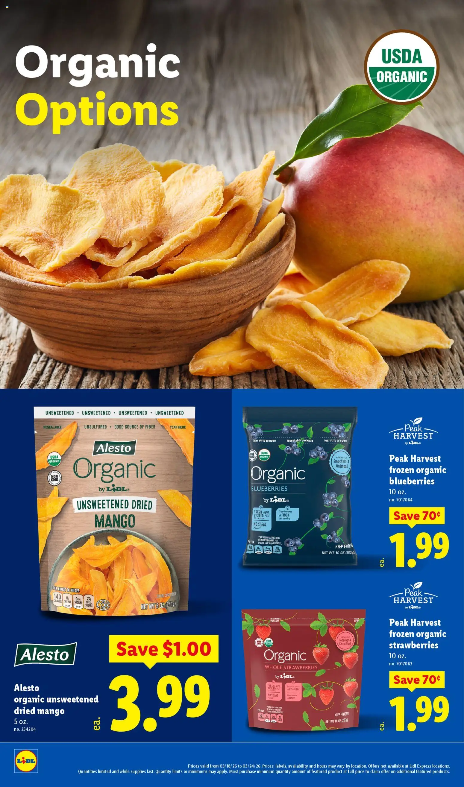 Lidl Weekly Ad - valid from 18.03.2026 | Page: 16 | Products: Vitamin, Strawberries, Sugar, Mango