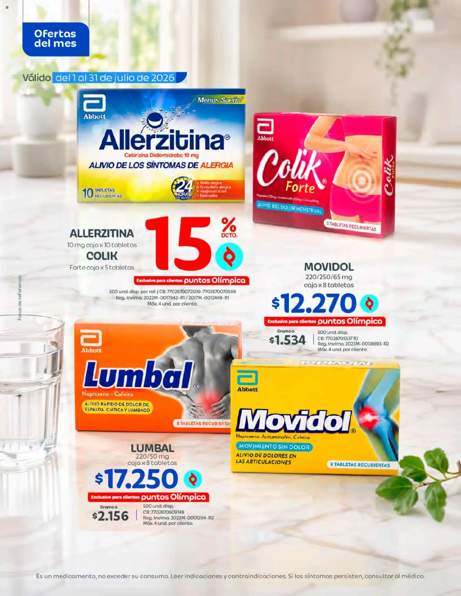 Olímpica revista - valida desde el 01/07/2026 | Página: 8 | Productos: Caja